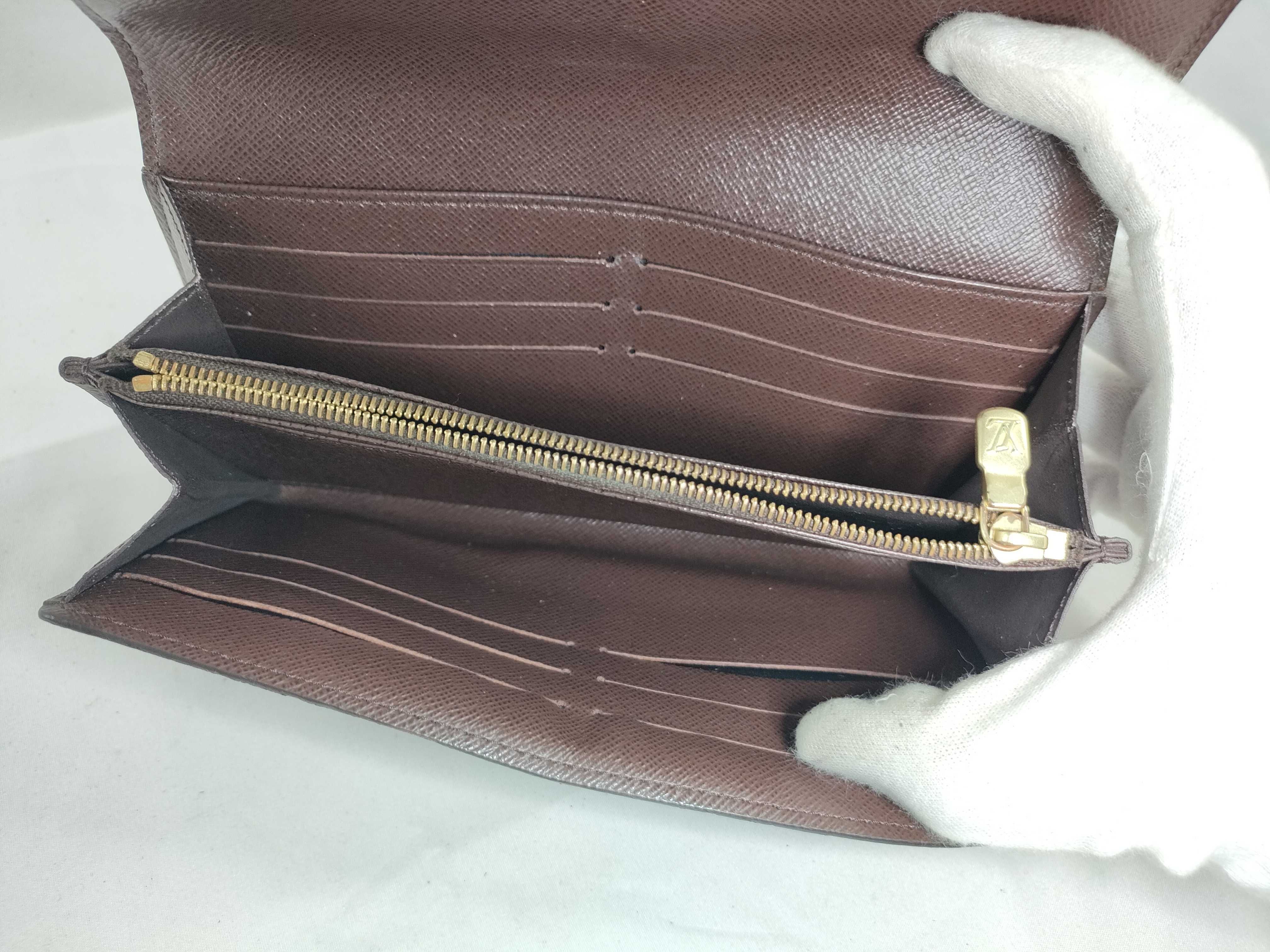 Damier Louis Vuitton Portefeuille Sarah Wallet — view 10