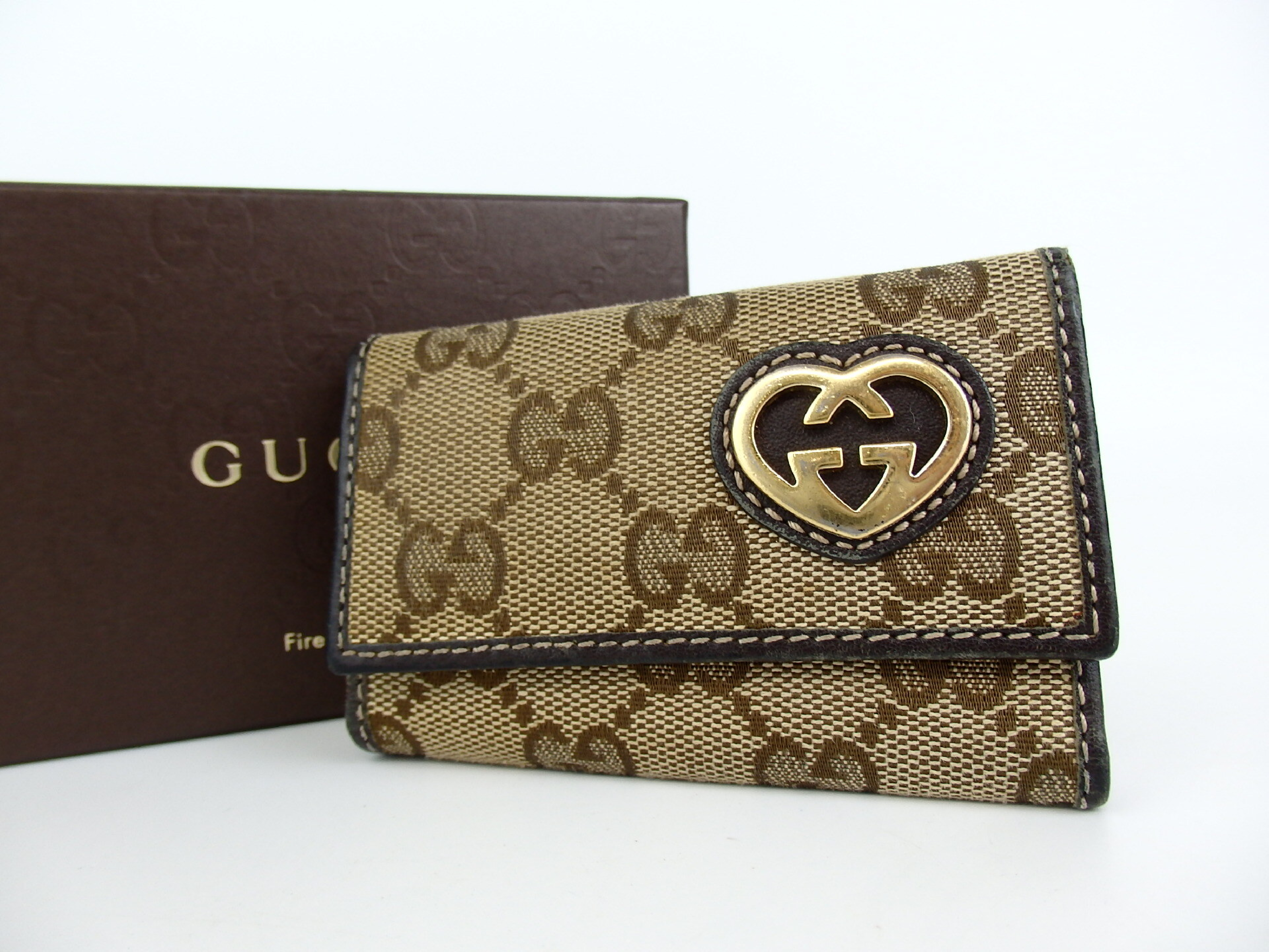 GG Canvas 6-Key Case
