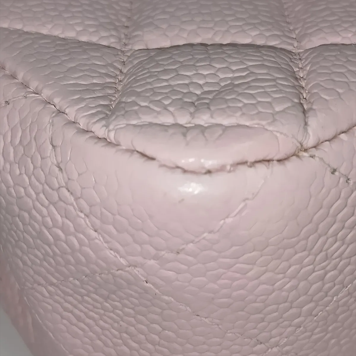 [Individually packaged] Chanel Matelassé 25 Caviar Skin Double Flap Double Chain Bag Pink Gold Hardware A01112 — view 12