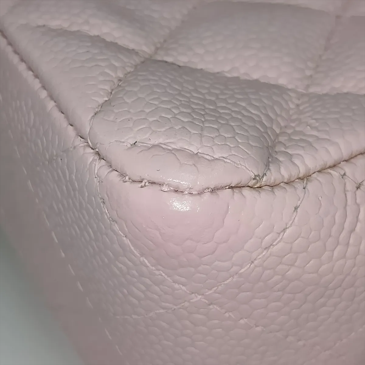 [Individually packaged] Chanel Matelassé 25 Caviar Skin Double Flap Double Chain Bag Pink Gold Hardware A01112 — view 13