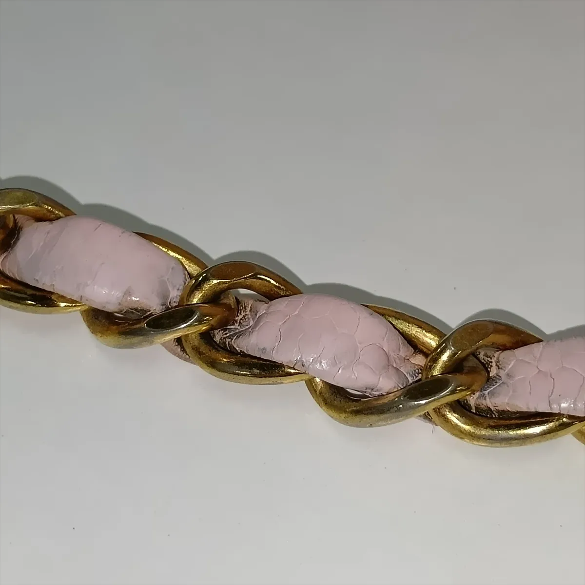 [Individually packaged] Chanel Matelassé 25 Caviar Skin Double Flap Double Chain Bag Pink Gold Hardware A01112 — view 14