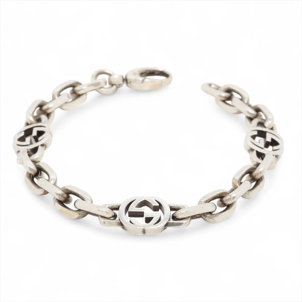 Interlocking G Bracelet 16 925 16.4g Silver