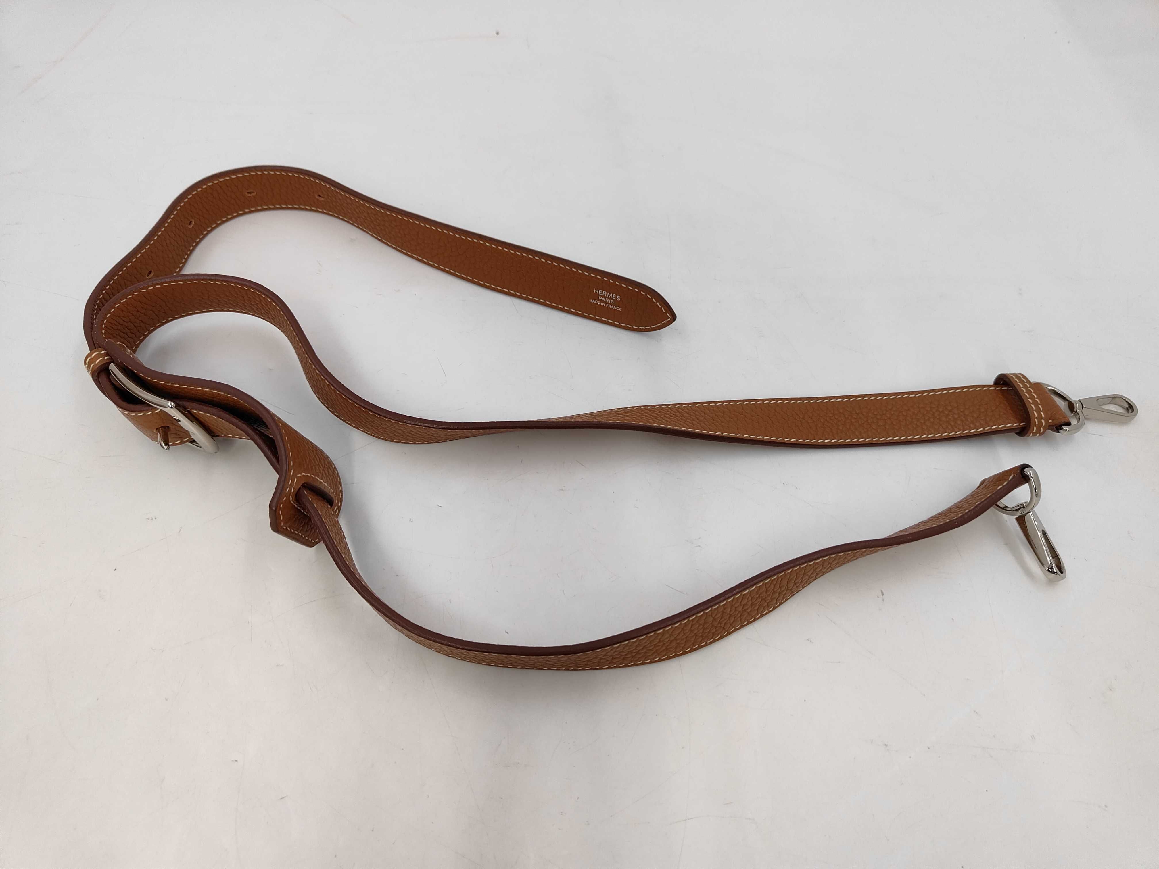 Jypsiere 28 Taurillon Clemence Brown Shoulder Bag SS T Stamp — view 3