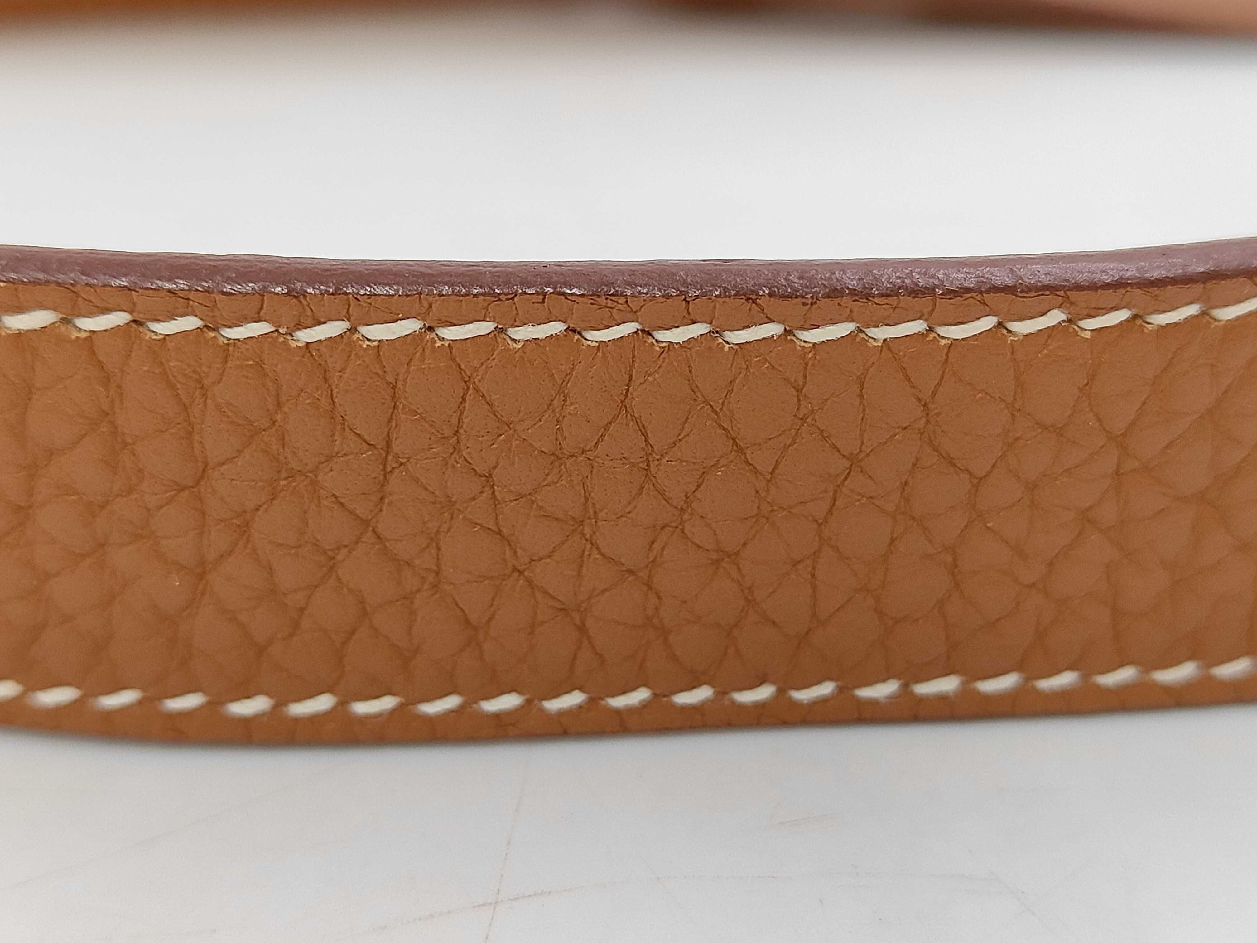 Jypsiere 28 Taurillon Clemence Brown Shoulder Bag SS T Stamp — view 4