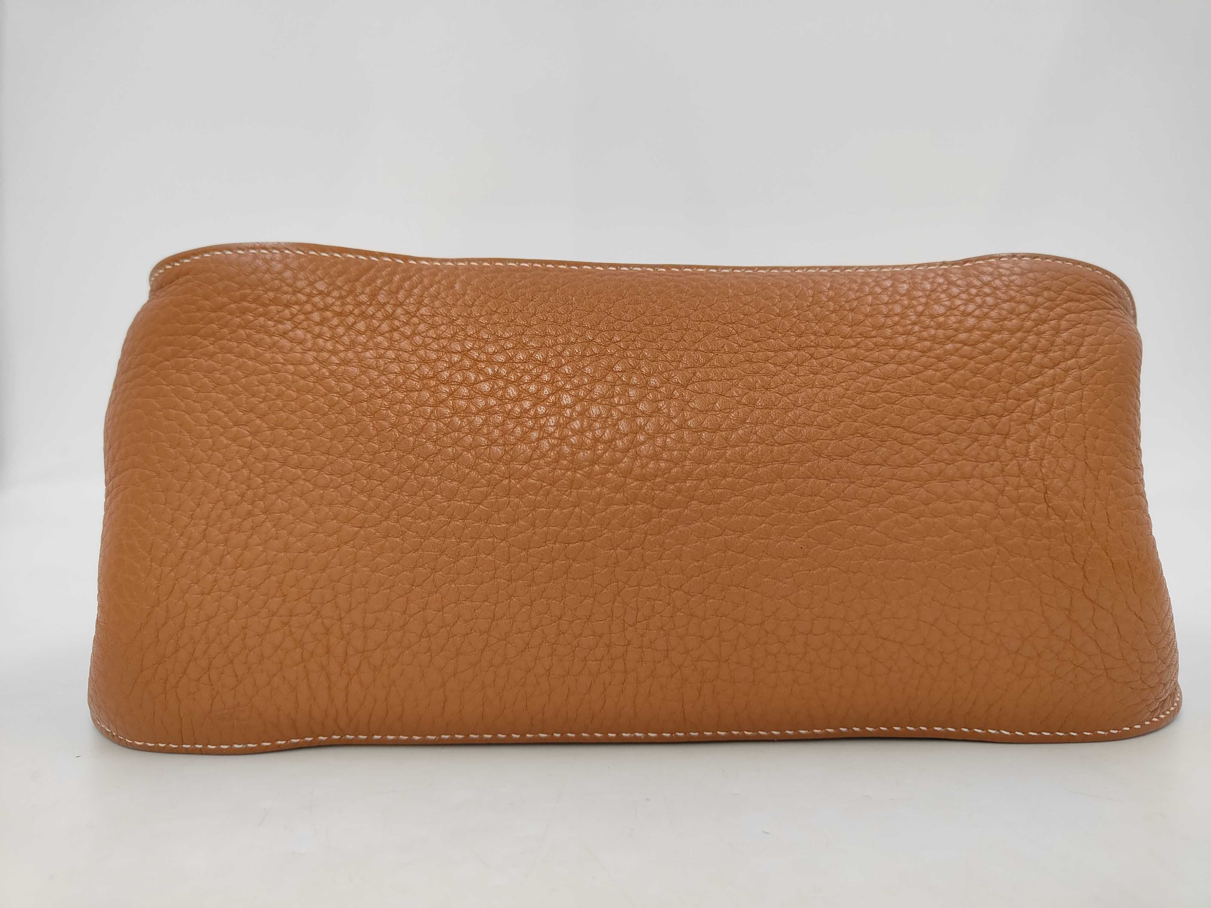 Jypsiere 28 Taurillon Clemence Brown Shoulder Bag SS T Stamp — view 6