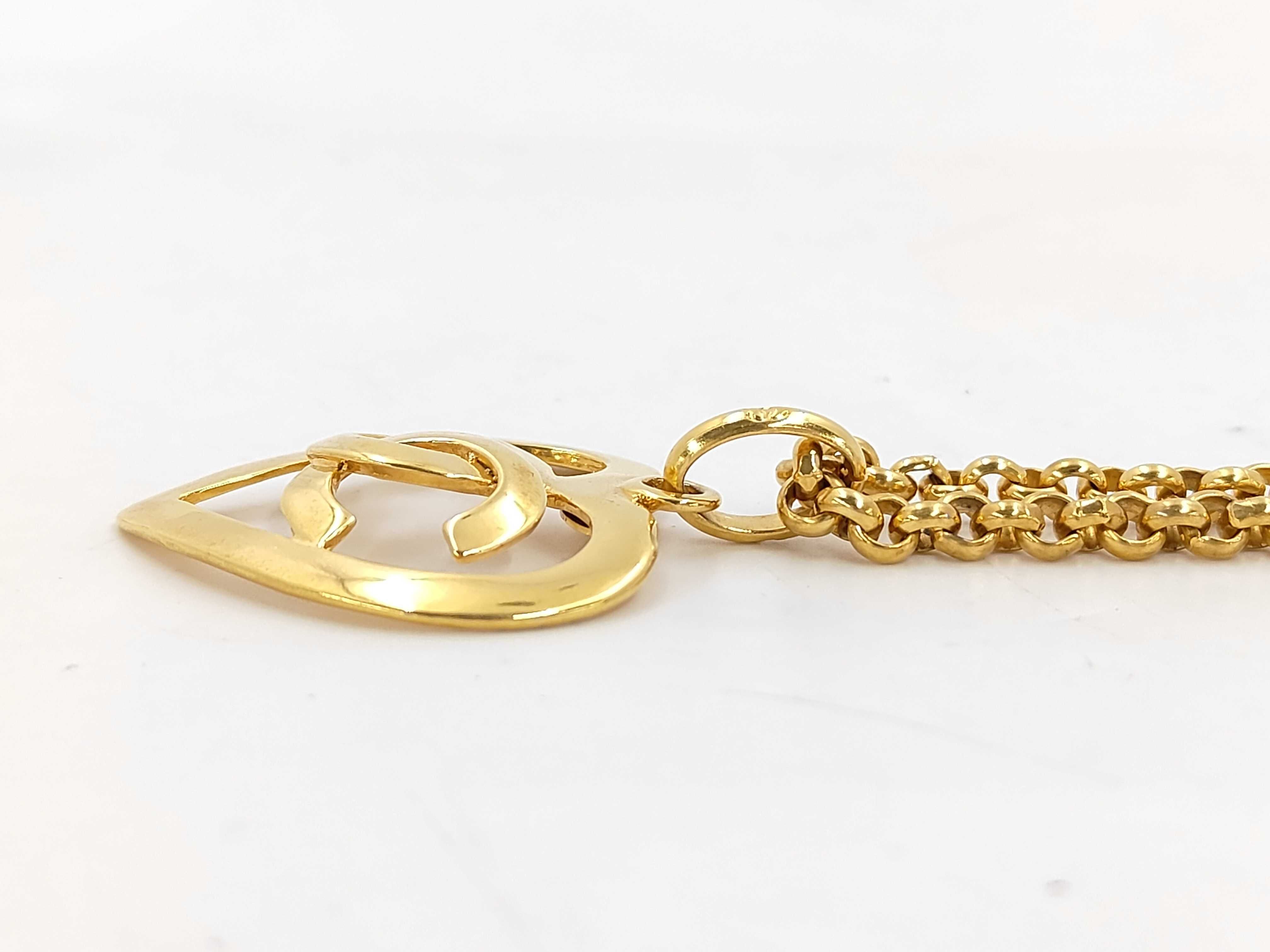 Coco Mark Heart Motif Gold 95P Necklace — view 2