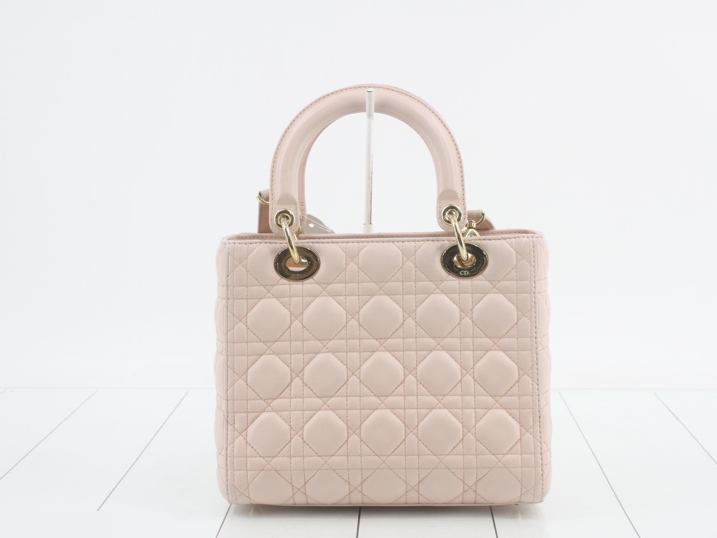 Lady Dior Cannage Lambskin 2-Way Shoulder/Handbag — view 2