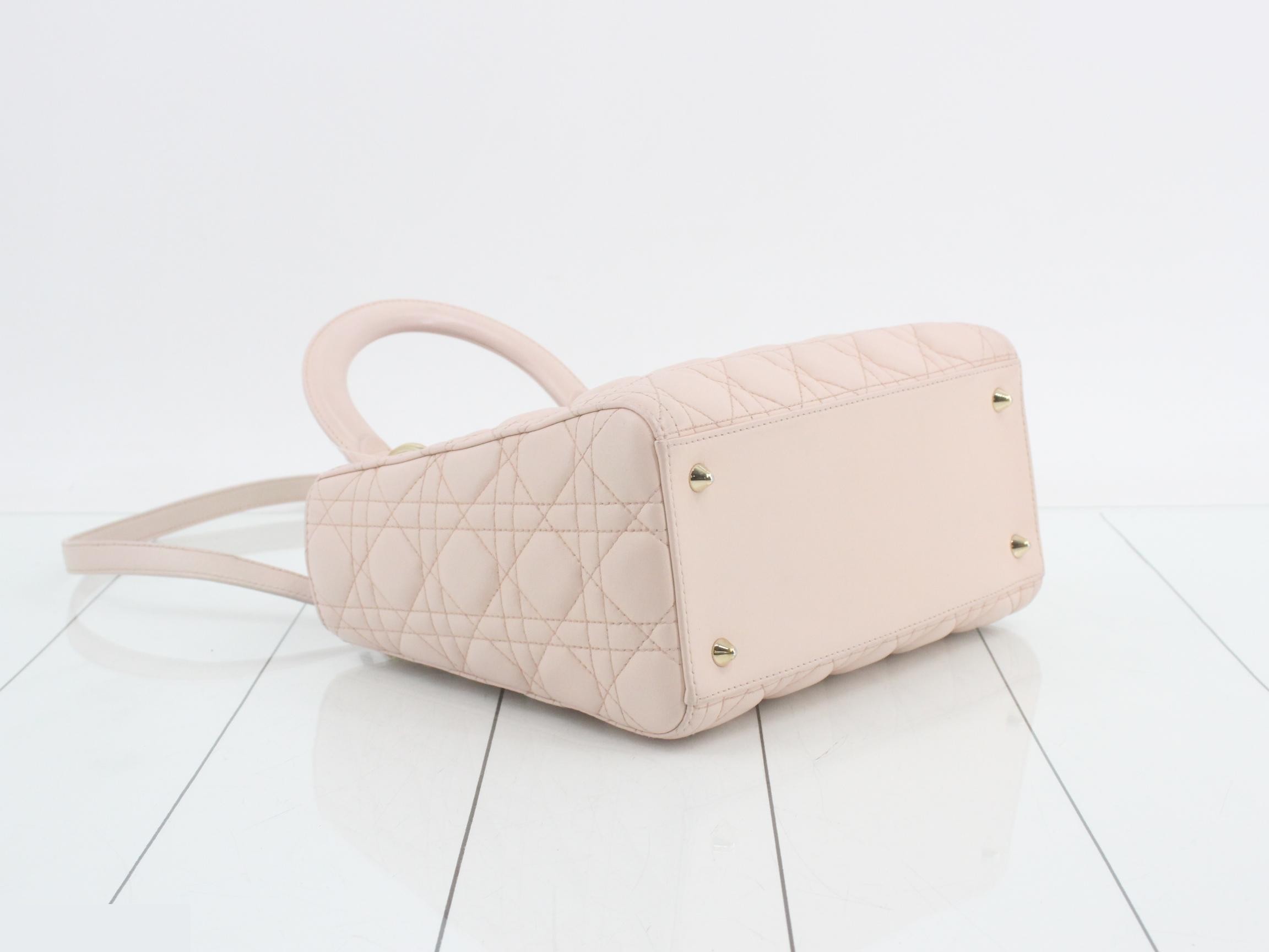 Lady Dior Cannage Lambskin 2-Way Shoulder/Handbag — view 5
