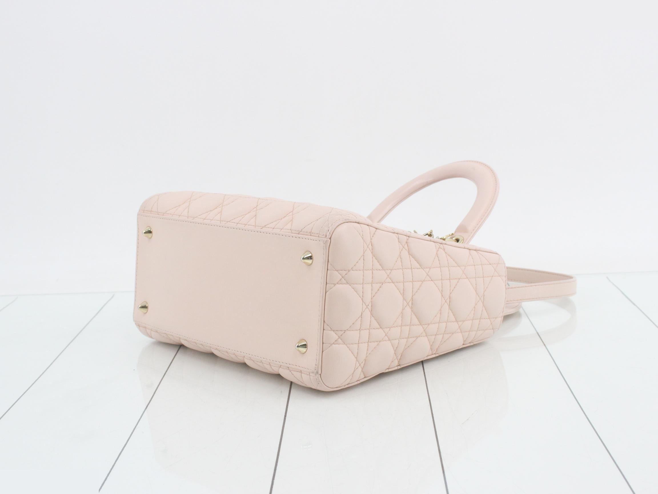 Lady Dior Cannage Lambskin 2-Way Shoulder/Handbag — view 6