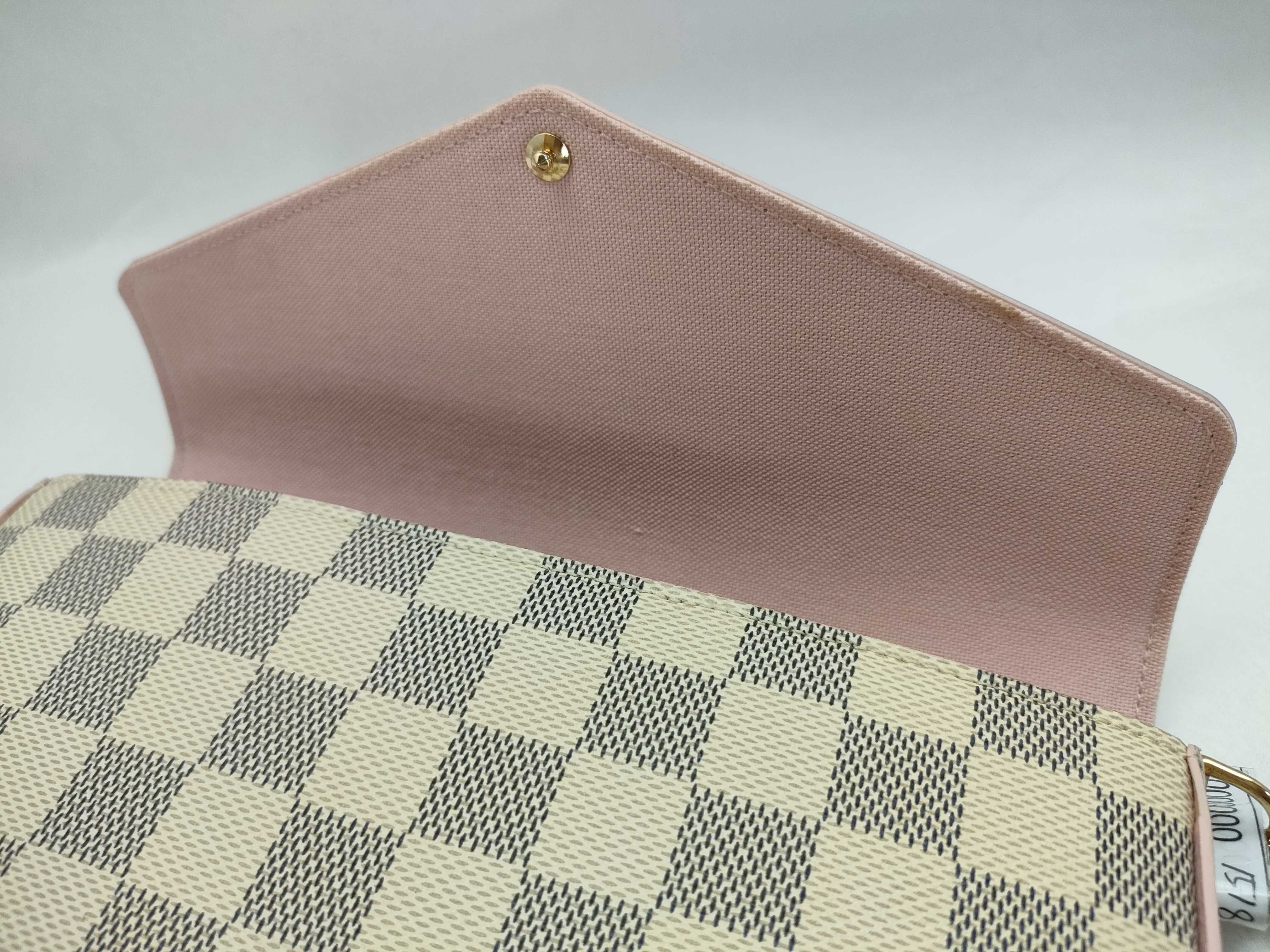 PH- Pochette Felicie Damier Azur Hand Bag Beige Canvas Shoulder Bag — view 12