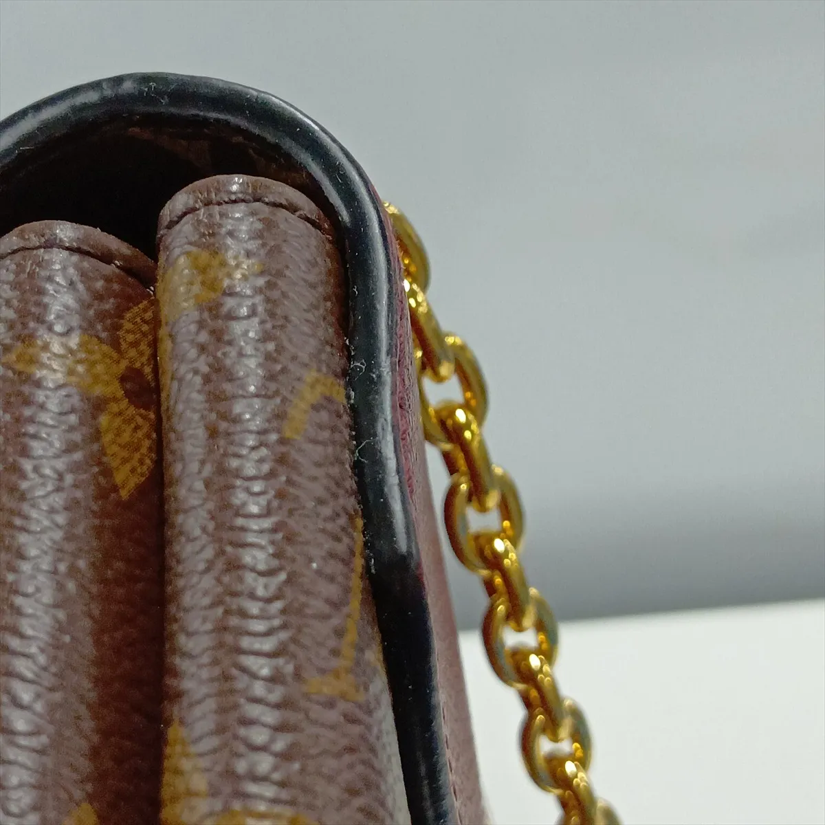 Monogram x Leather Pallas Chain M41200 Brown x Purple — view 13