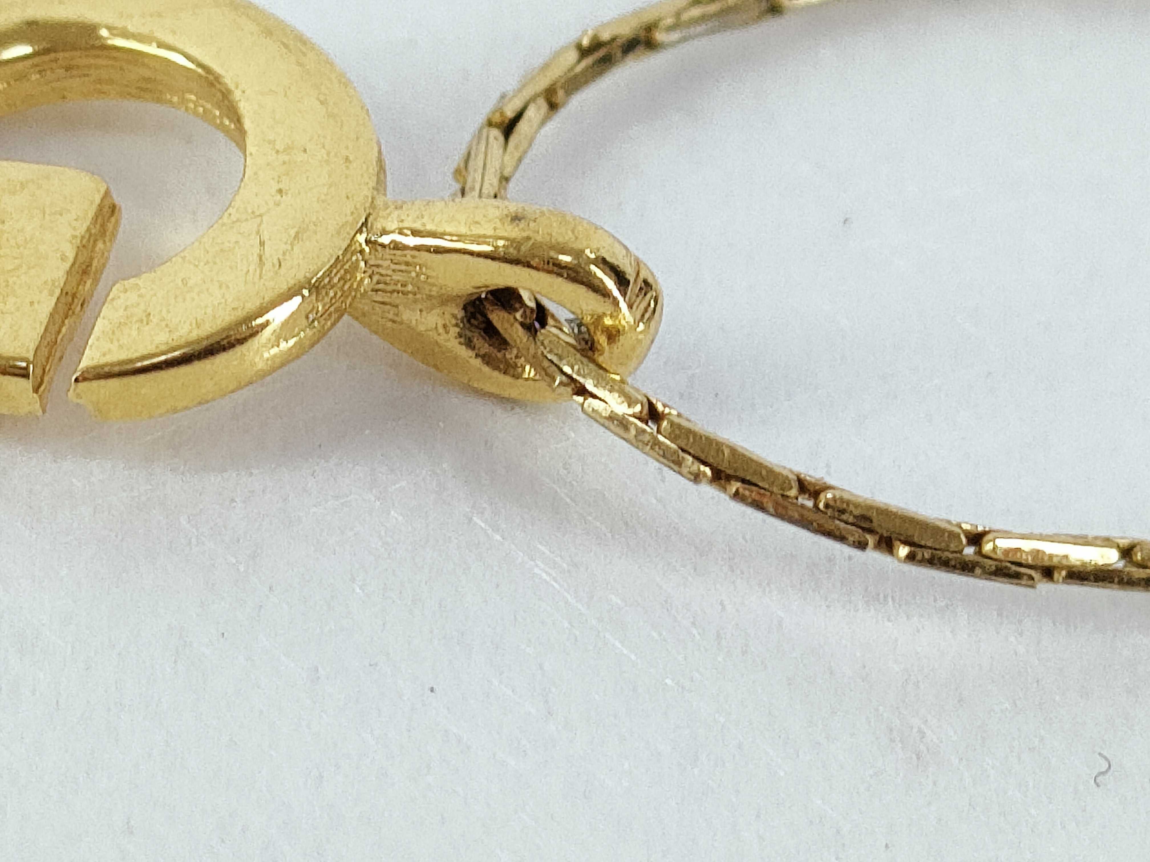 G-logo gold necklace — view 9