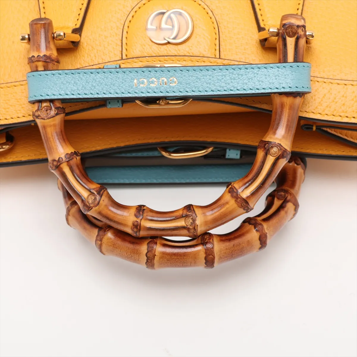 Bamboo Diana 702721 Leather 2-Way Handbag Yellow 702721 — view 5