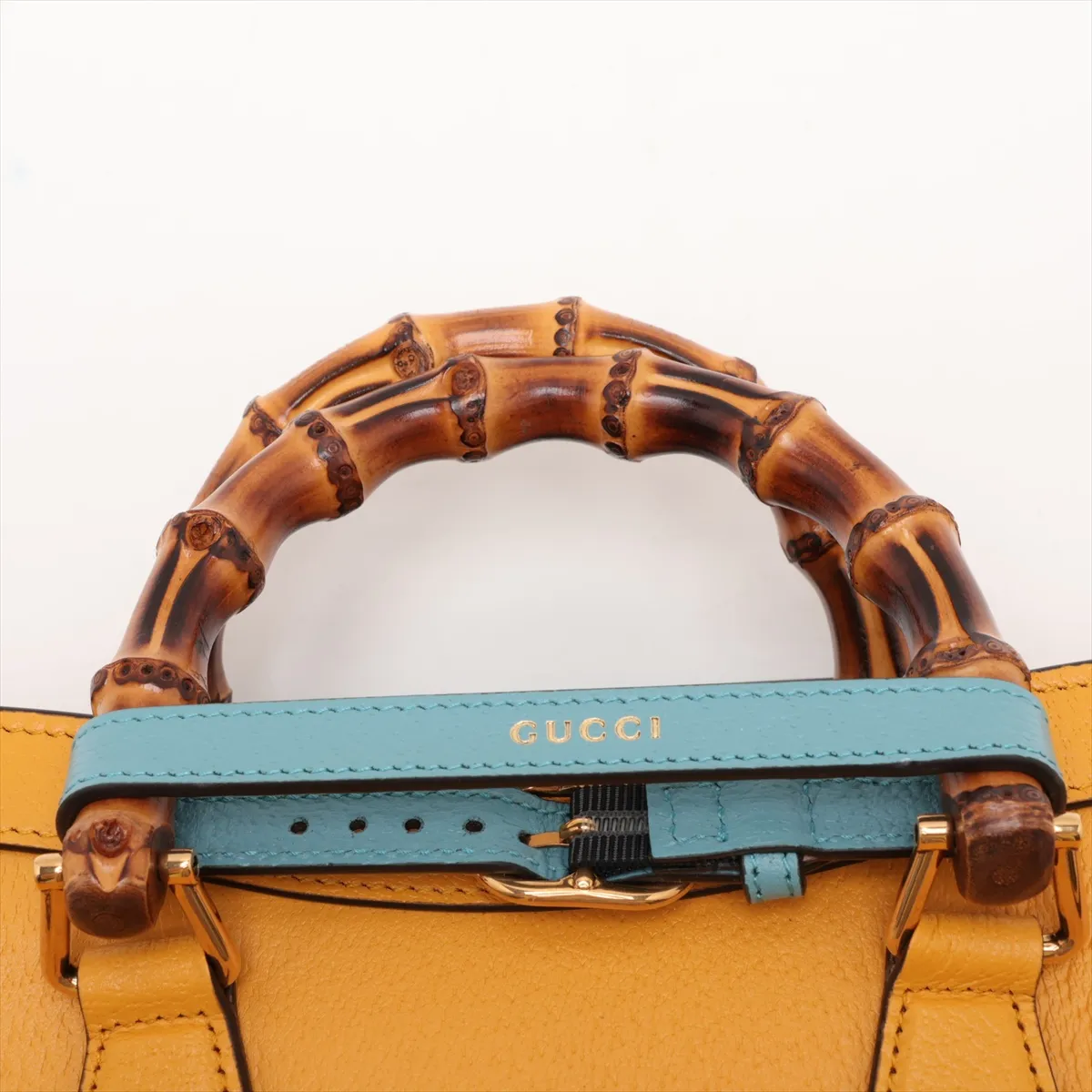 Bamboo Diana 702721 Leather 2-Way Handbag Yellow 702721 — view 6