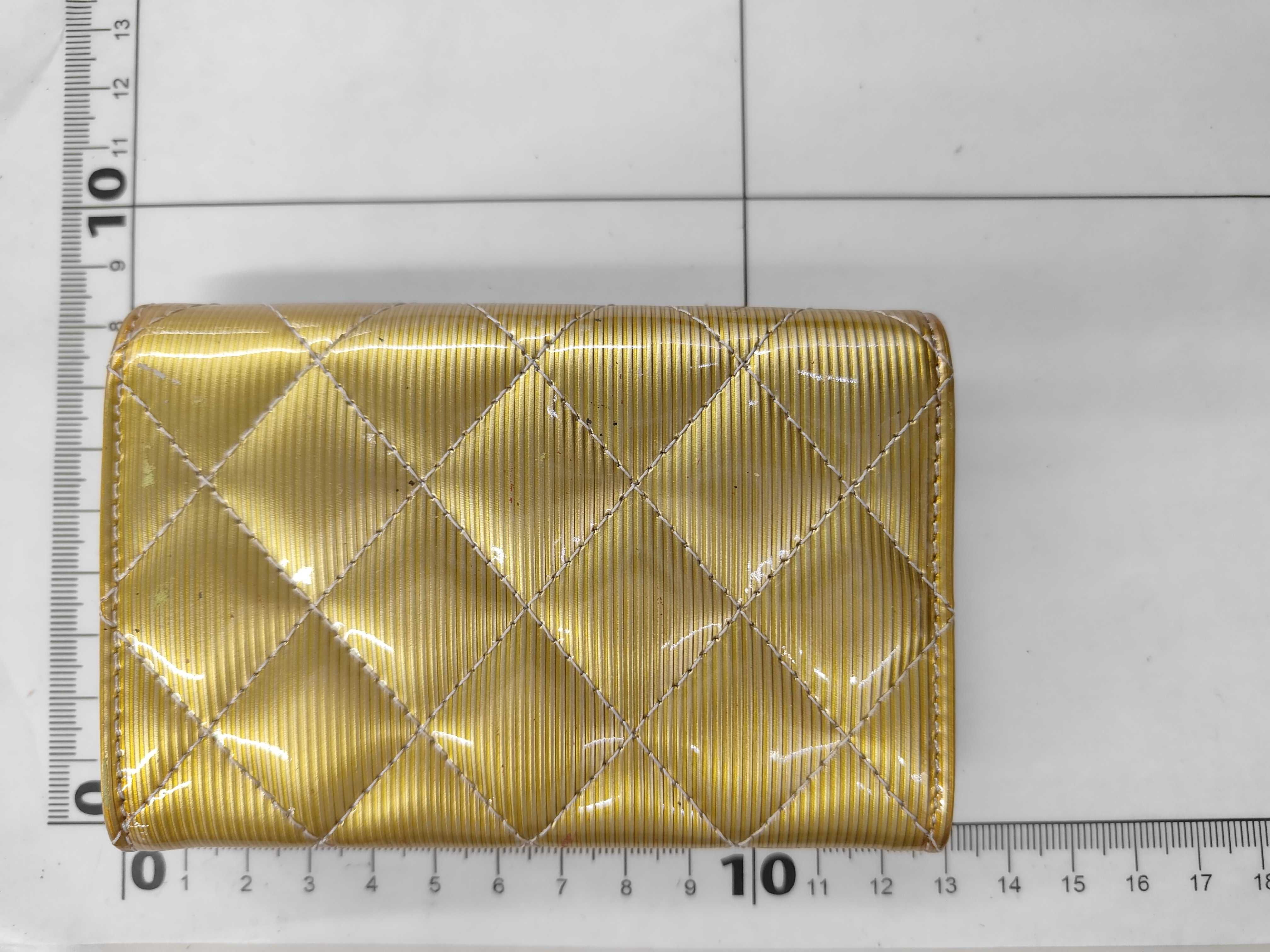 Enamel Matelassé Coin Purse/Business Card Holder (Serial Number 16) - Card Case — view 2