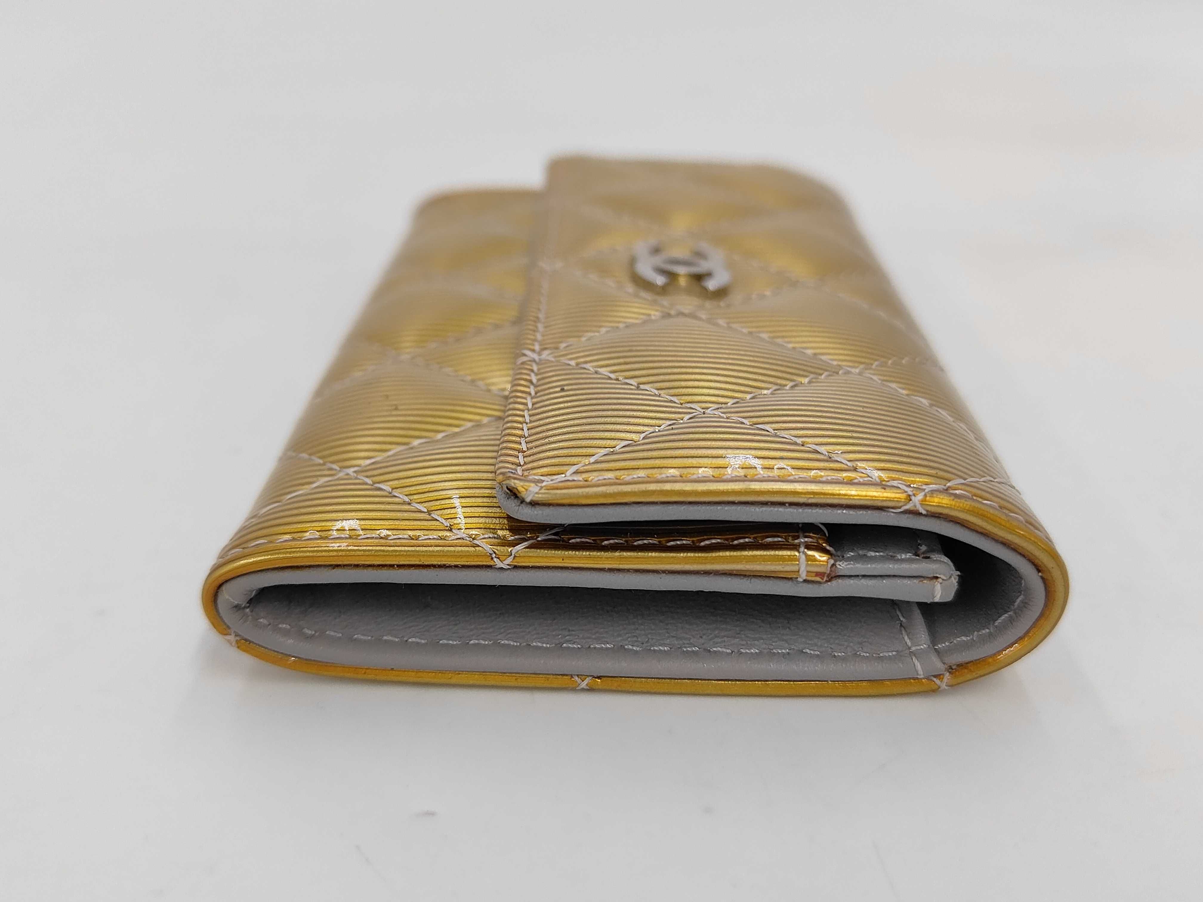 Enamel Matelassé Coin Purse/Business Card Holder (Serial Number 16) - Card Case — view 4