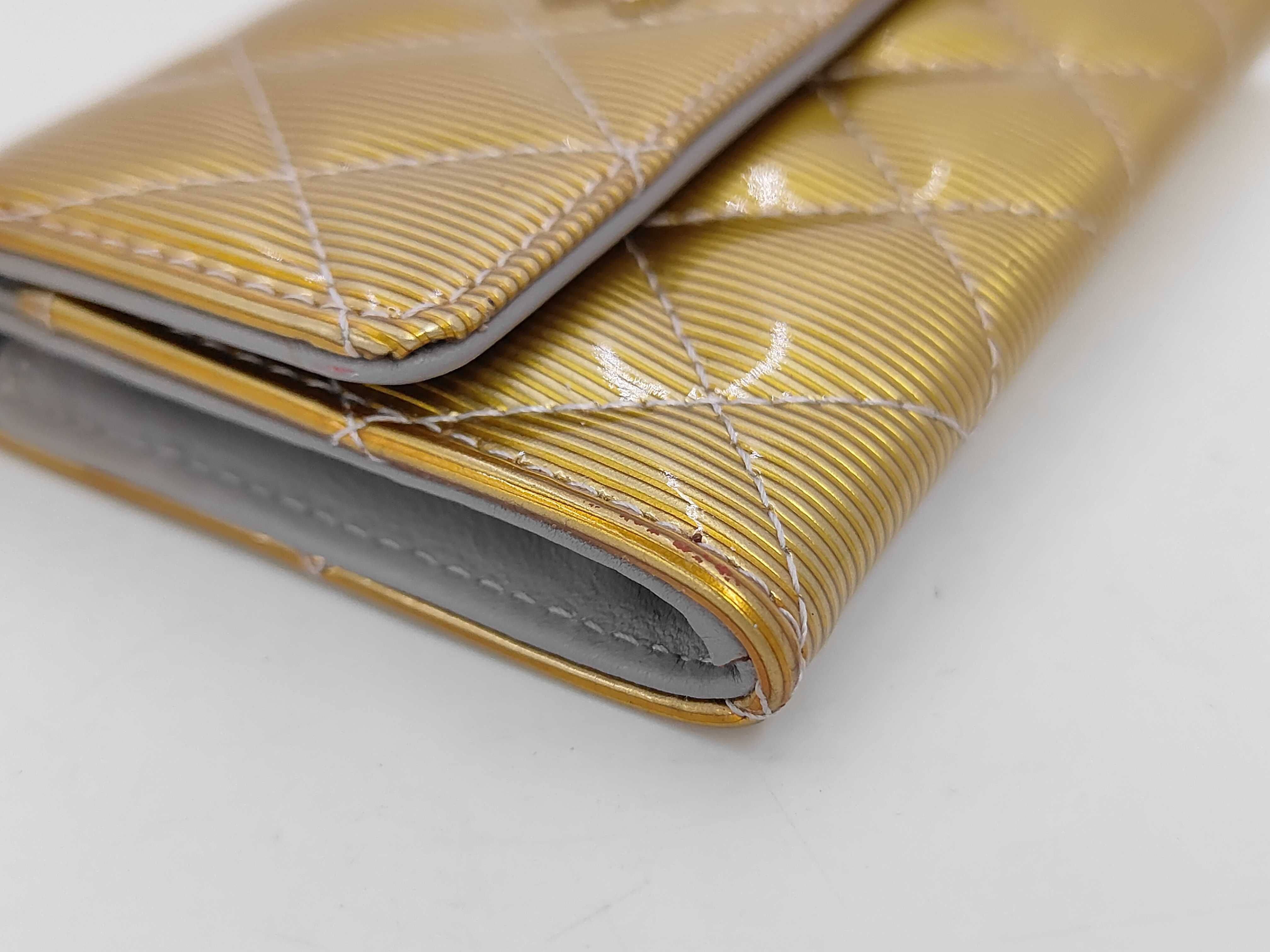 Enamel Matelassé Coin Purse/Business Card Holder (Serial Number 16) - Card Case — view 6