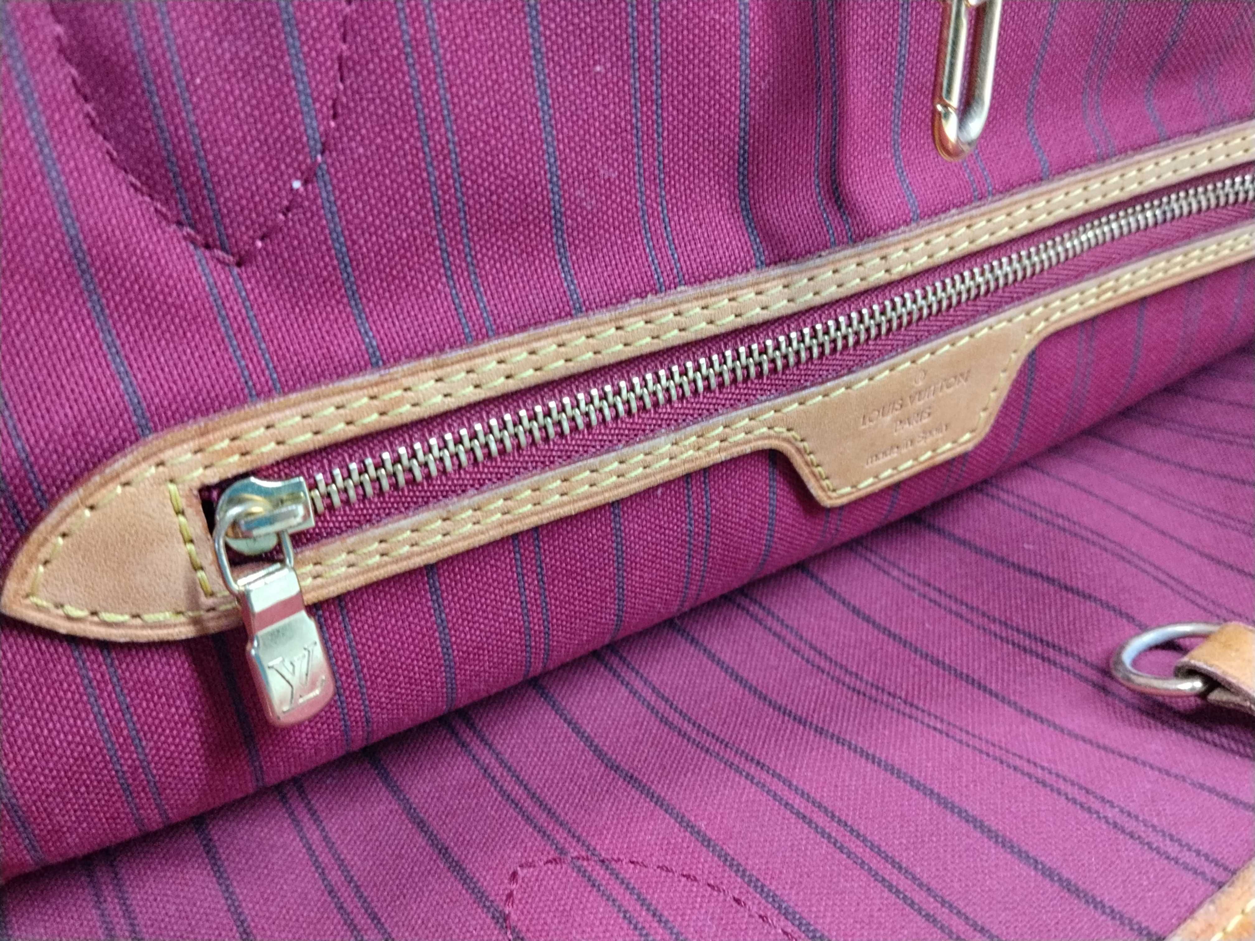 Monogram Neverfull / MM Cerise M41177 Tote bag (with pen marks on the upper interior) — view 14