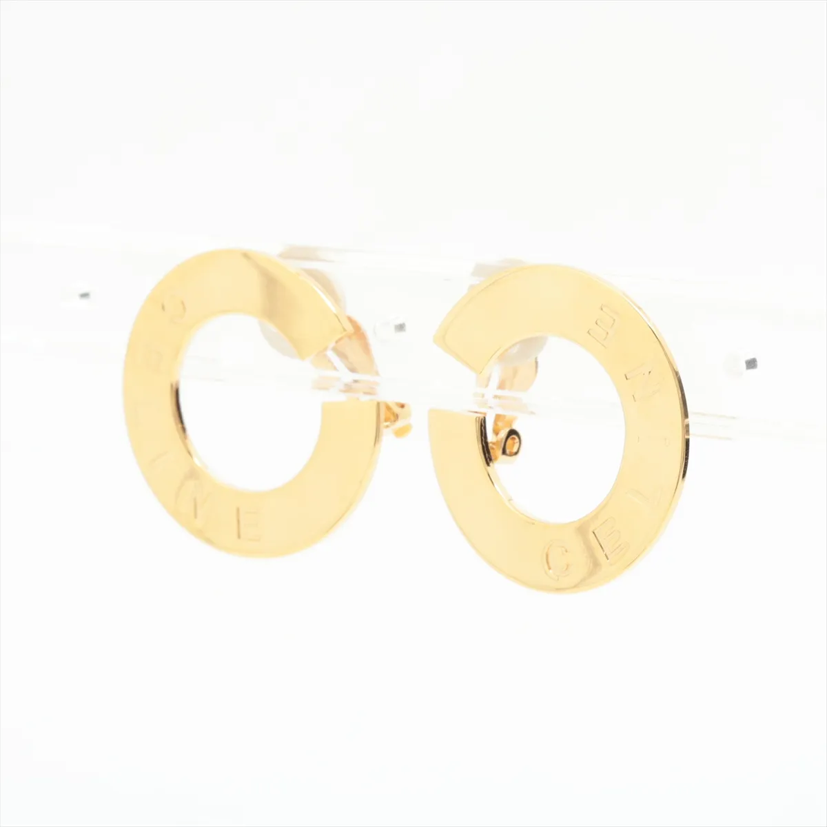 Logo Earrings (for both ears) GP Gold — view 3