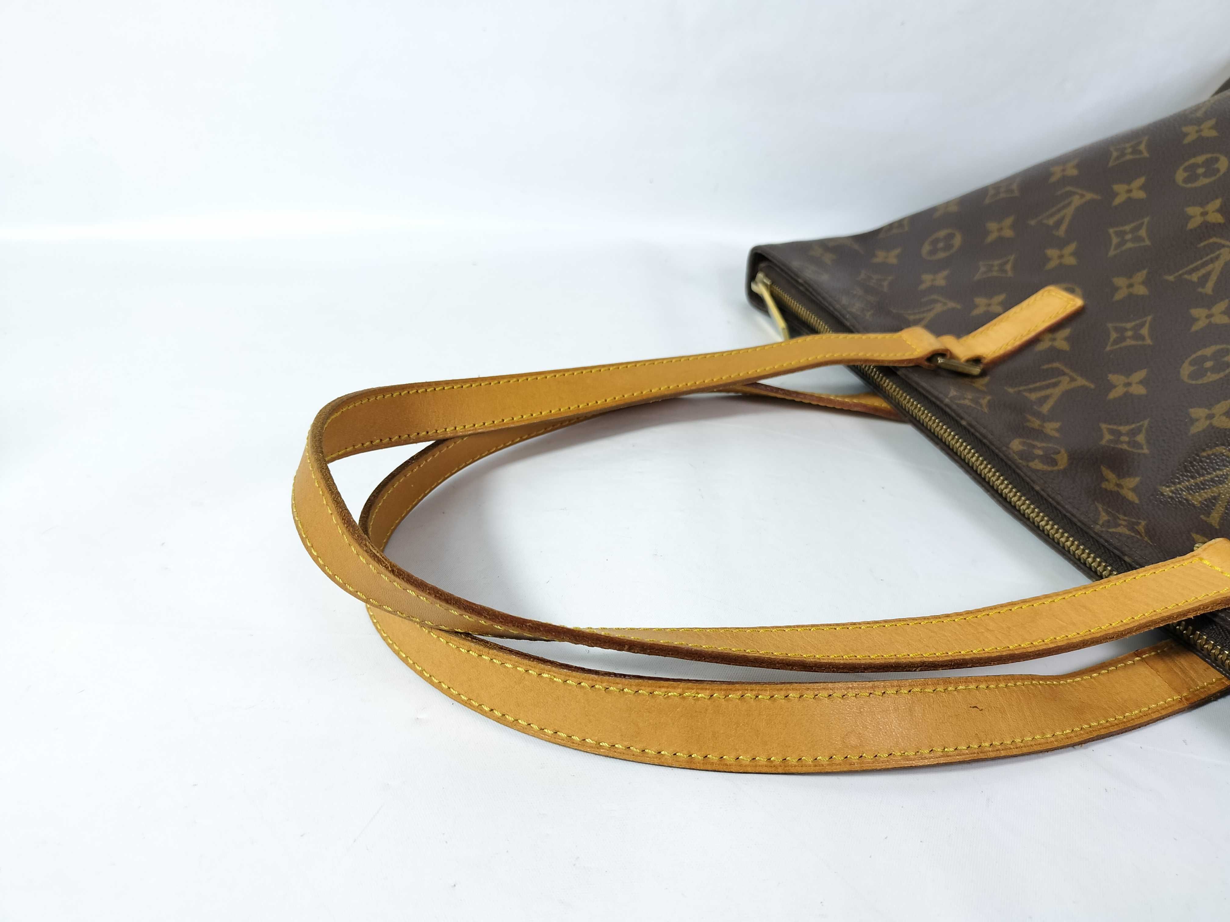 Monogram Louis Vuitton Cabas Mezzo Monogram Tote Bag Brown M51151 TH0012 Tote Bag — view 3
