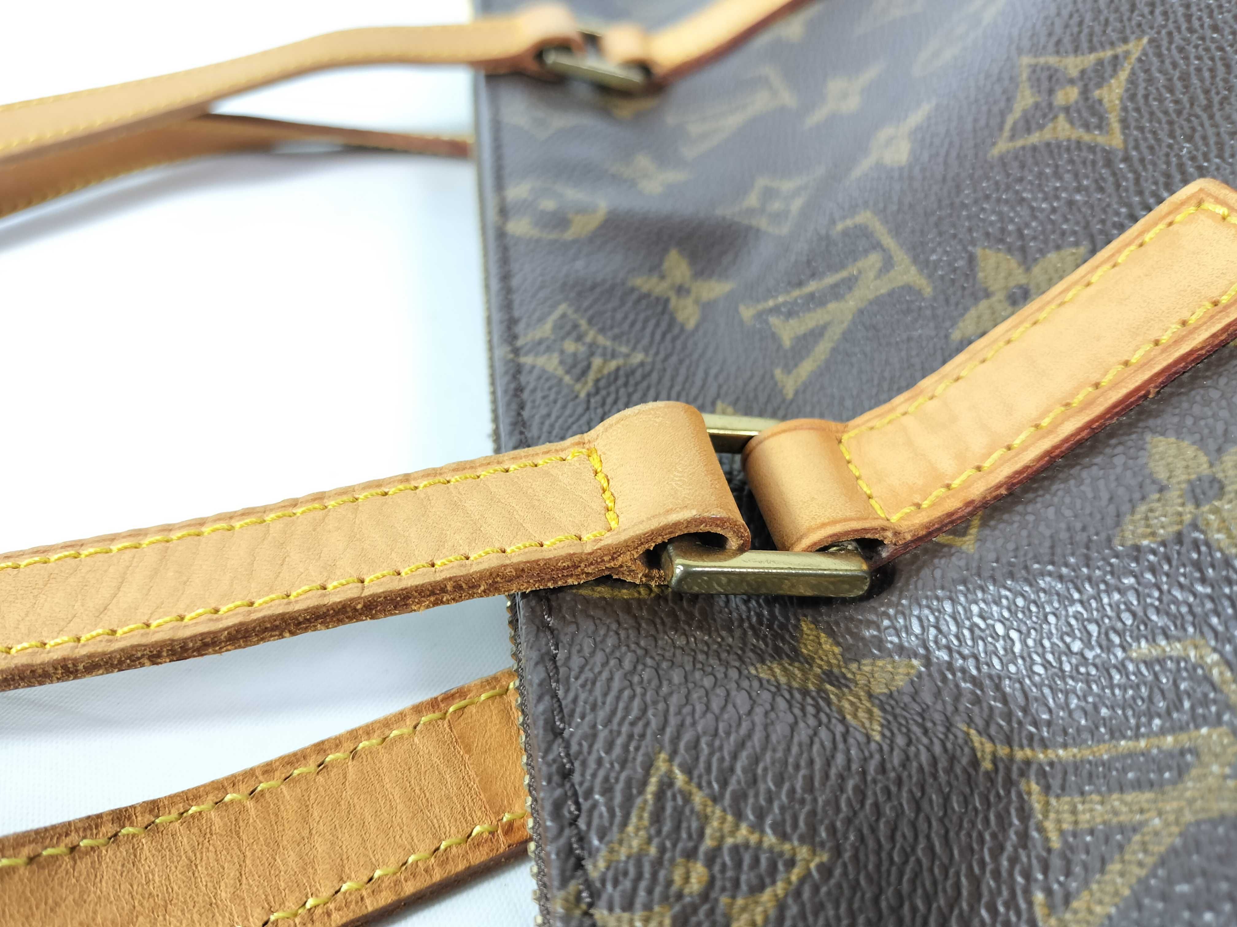 Monogram Louis Vuitton Cabas Mezzo Monogram Tote Bag Brown M51151 TH0012 Tote Bag — view 4