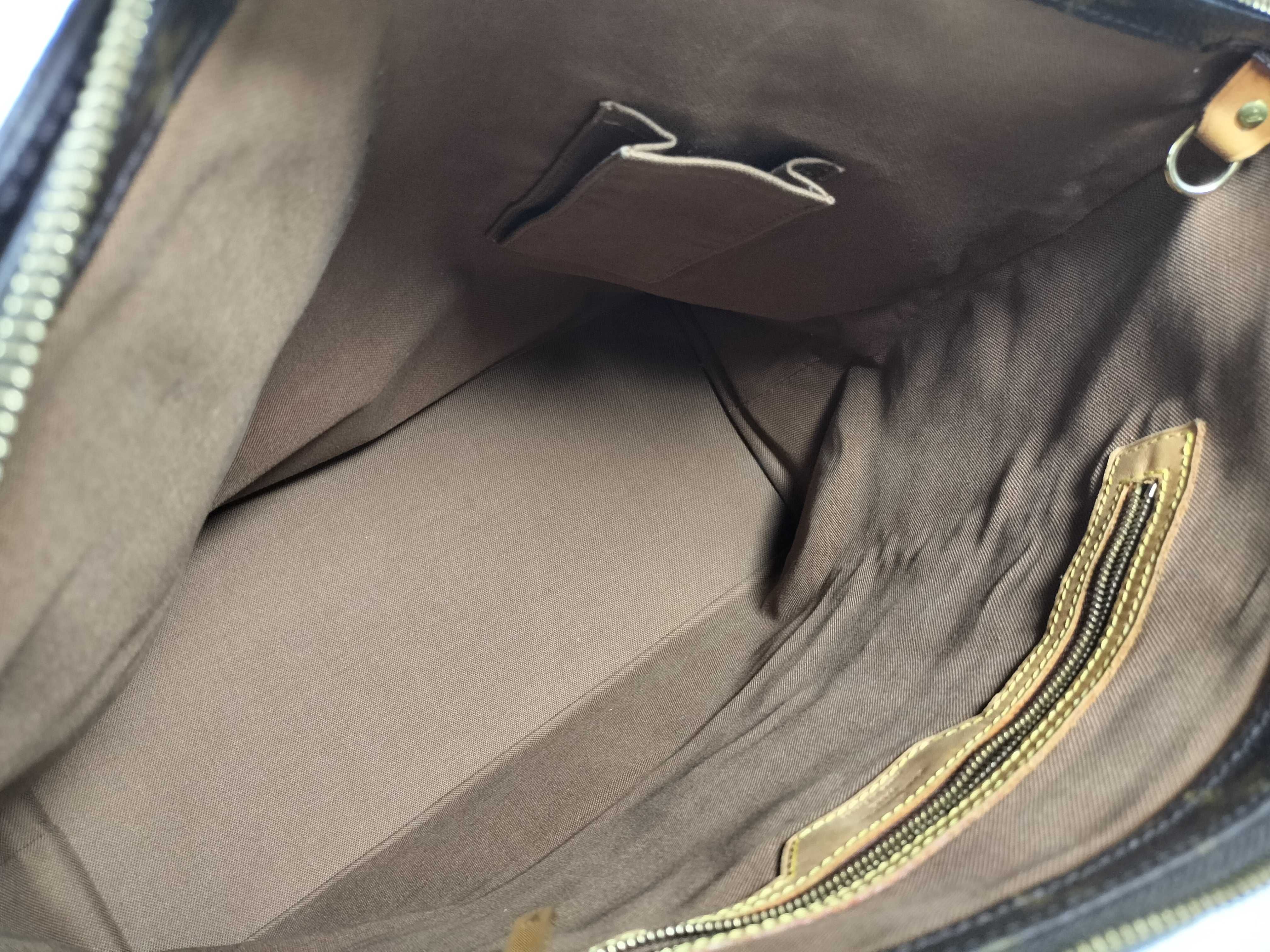 Monogram Louis Vuitton Cabas Mezzo Monogram Tote Bag Brown M51151 TH0012 Tote Bag — view 9