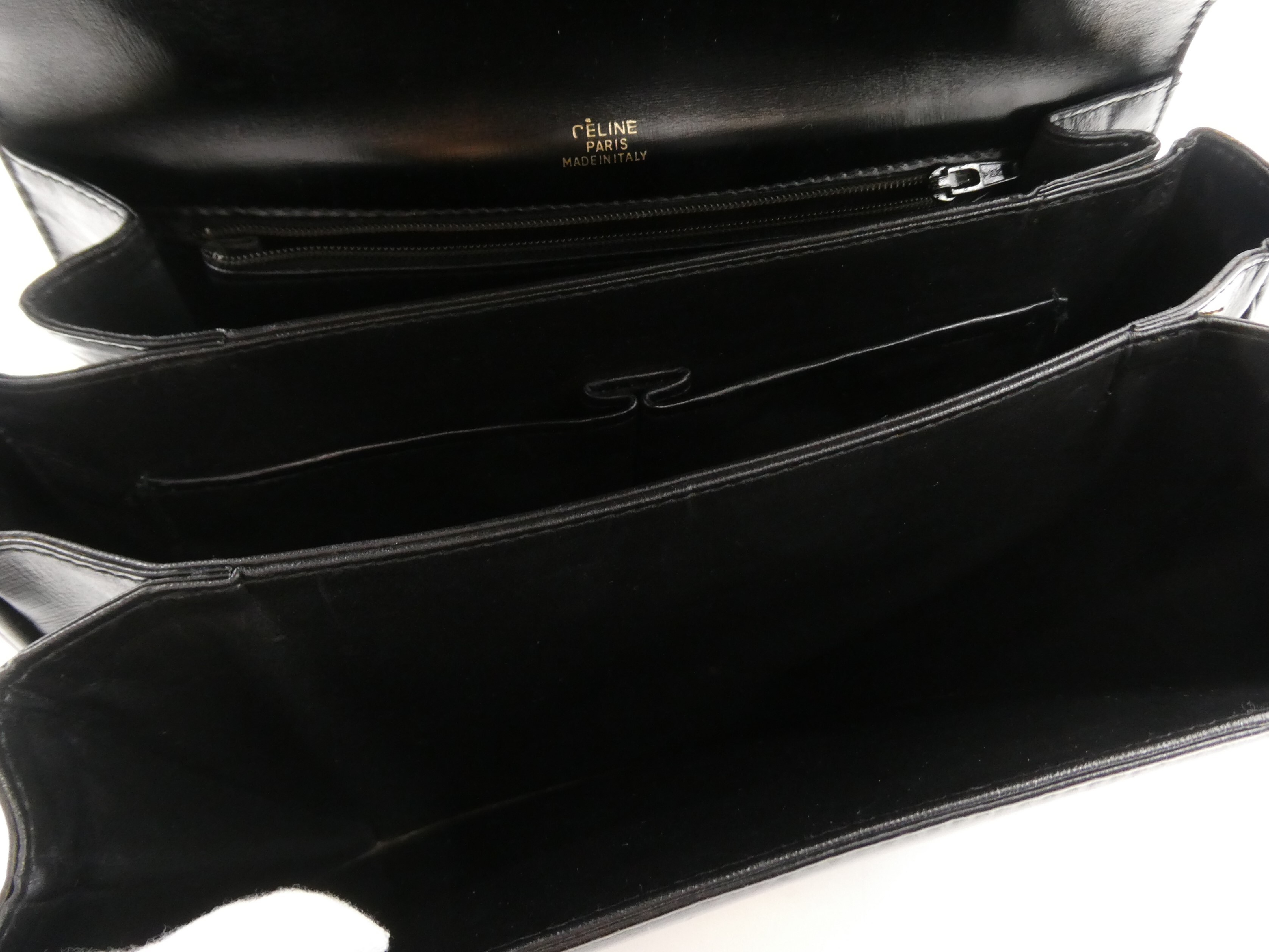 leather shoulder bag with carriage hardware — view 7