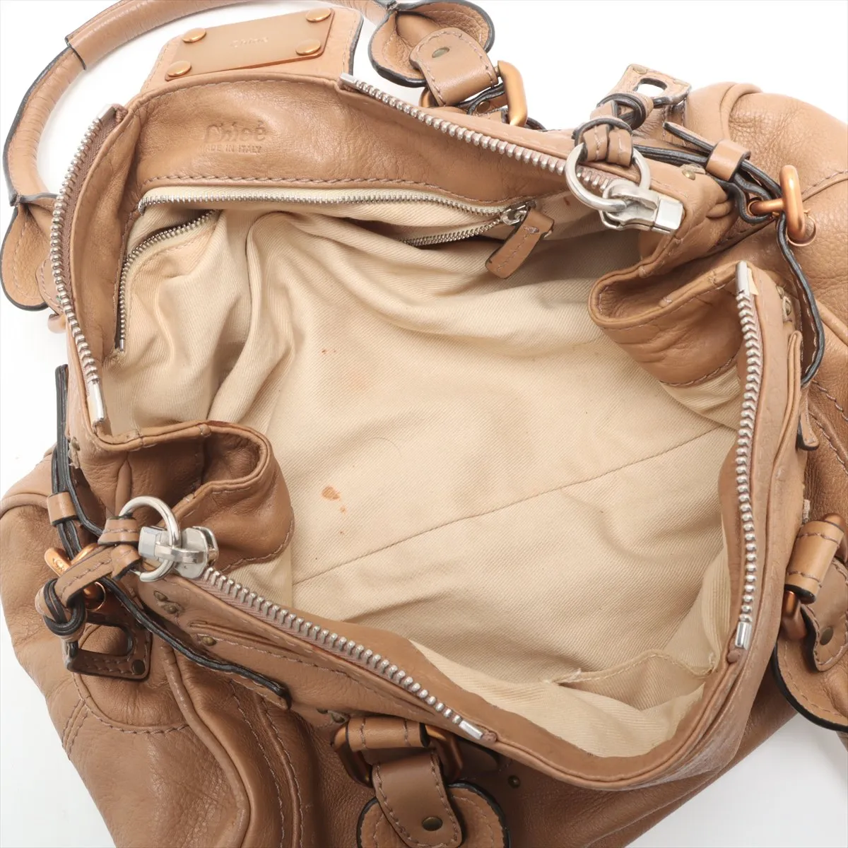 paddington leather handbag brown — view 7