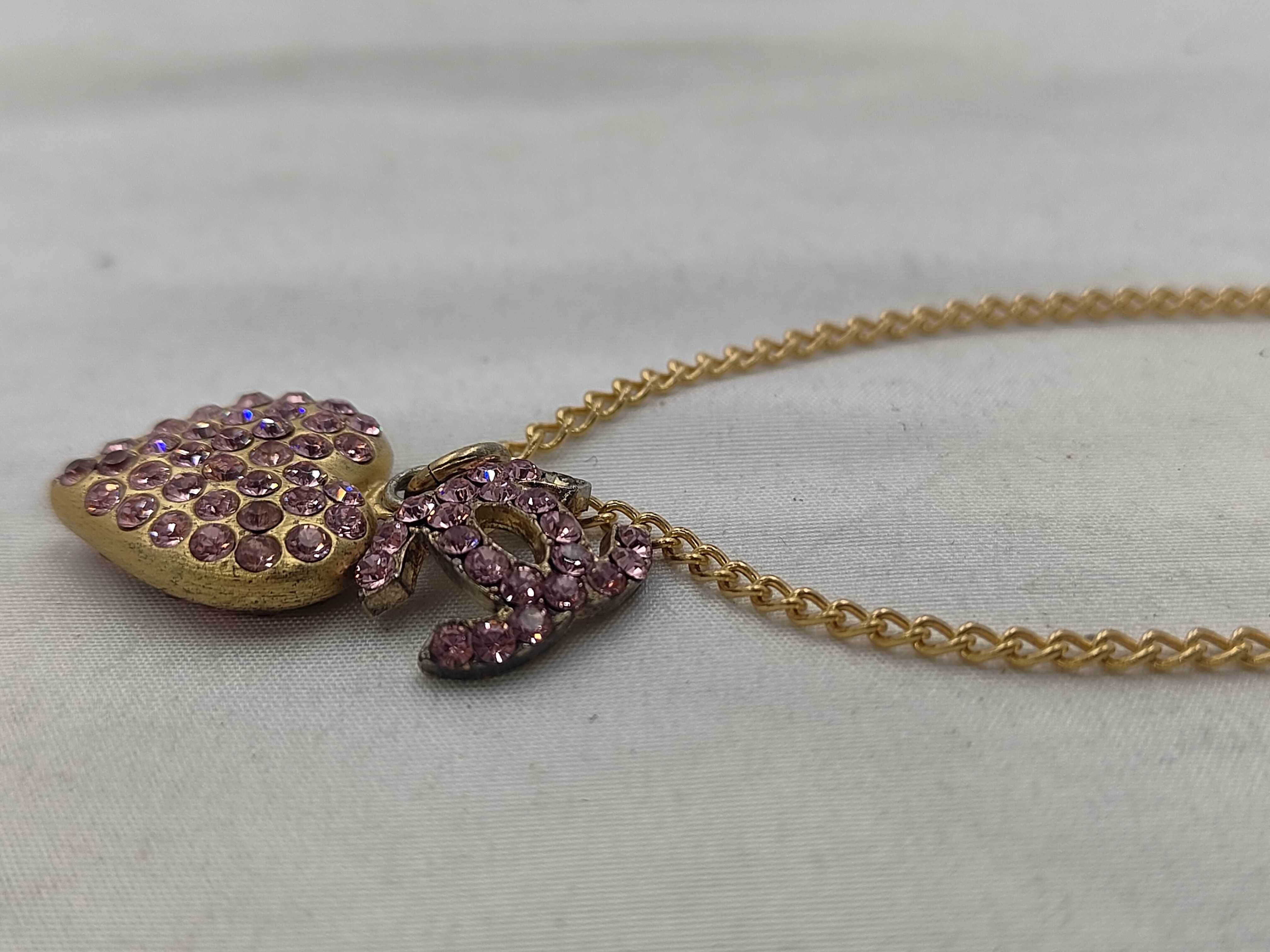 Necklace, Coco Mark Heart, Pink Stone, 02P Necklace — view 2