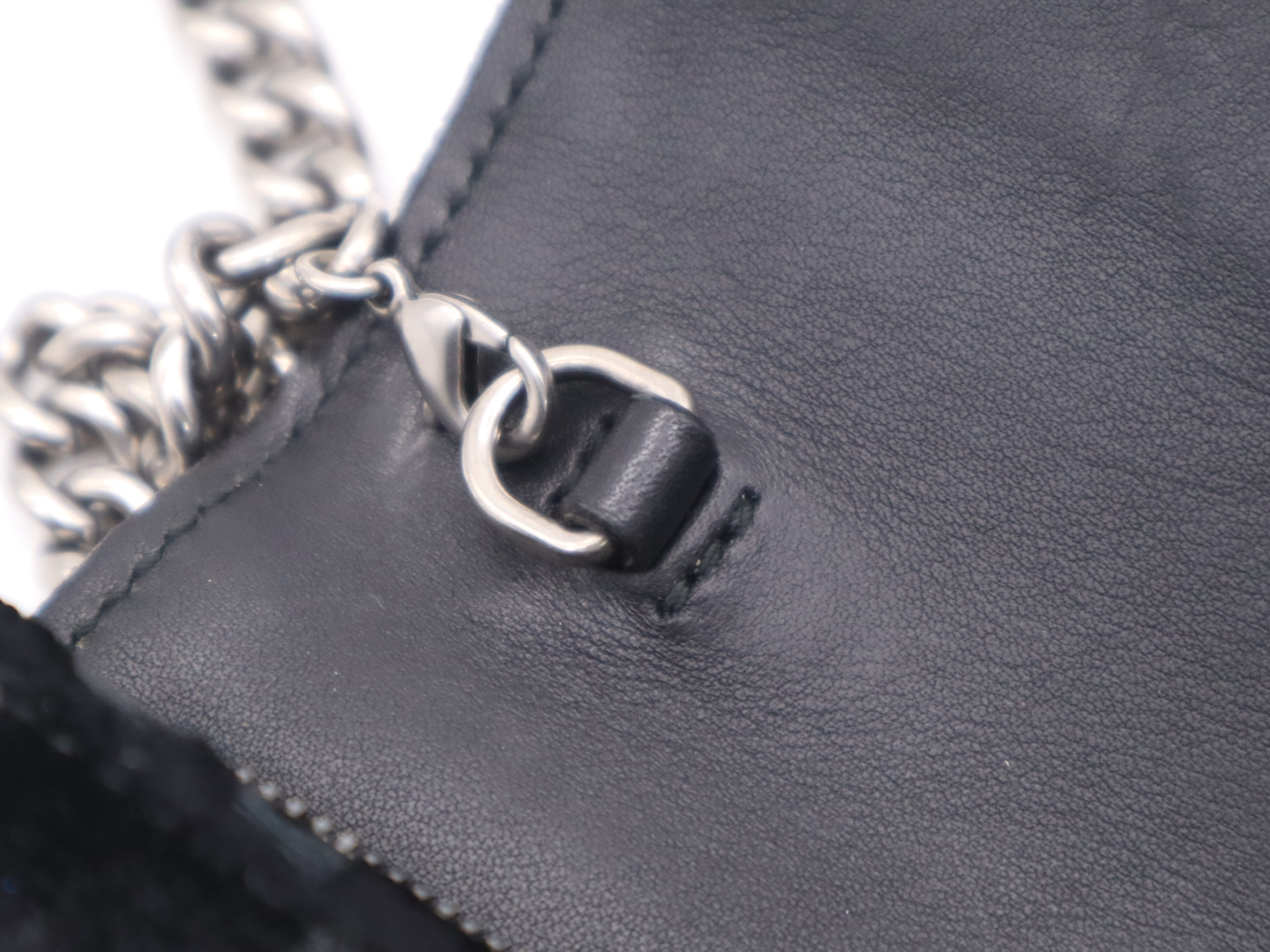 Velour Adionesus Shoulder Bag with Shoulder Strap, Black — view 7