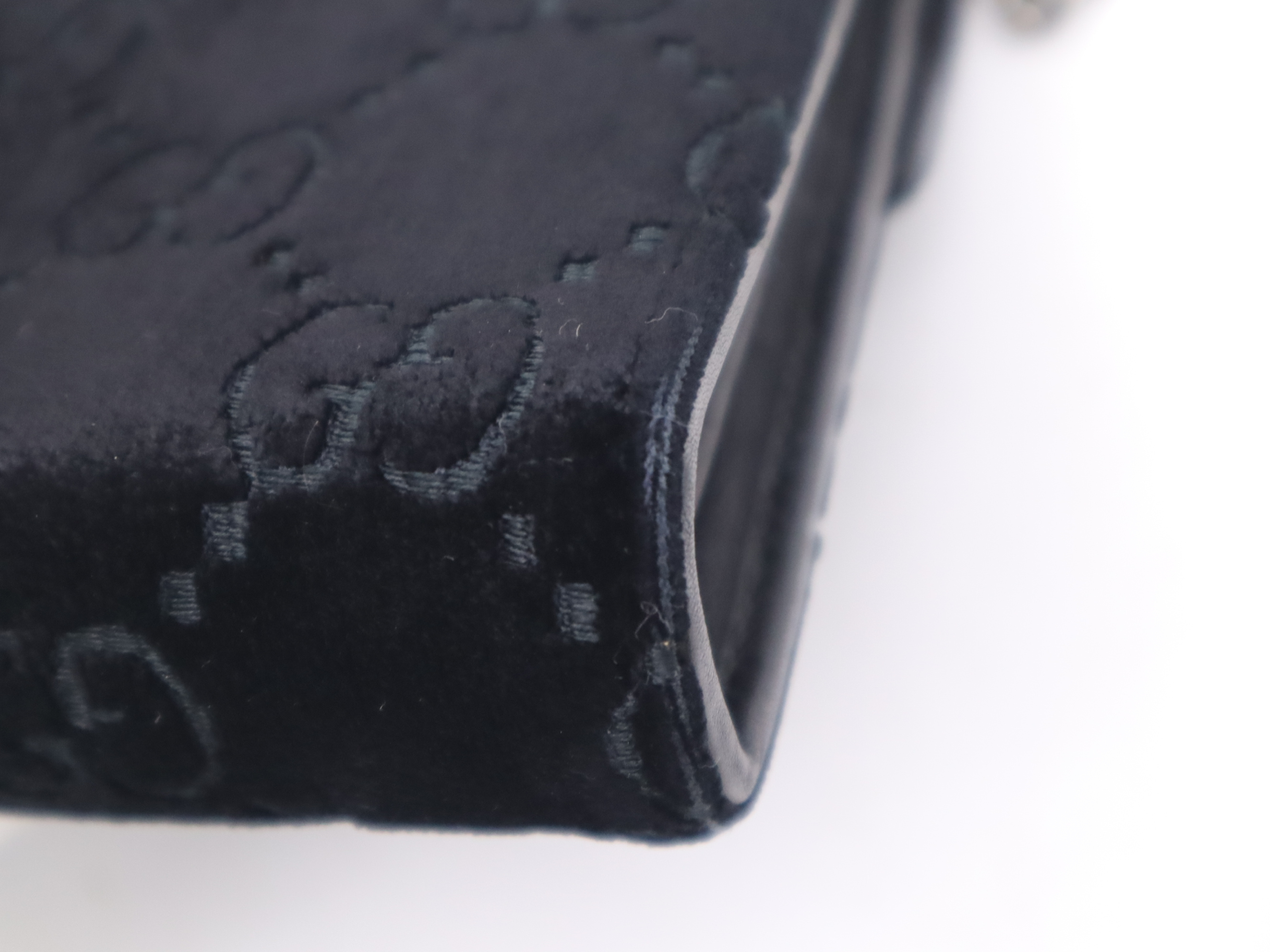Velour Adionesus Shoulder Bag with Shoulder Strap, Black — view 9