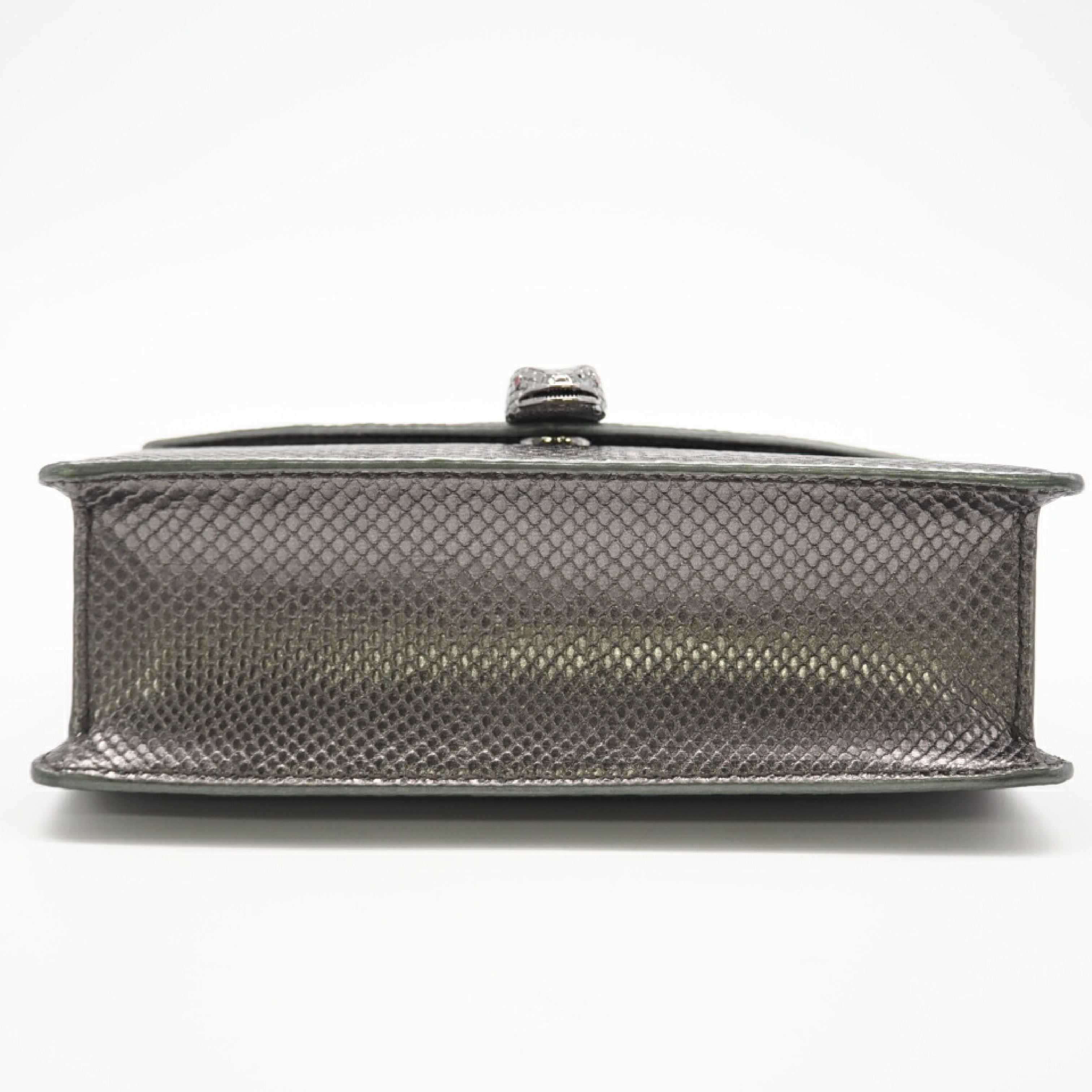 290543 Serpenti Moltenkarung Chain Shoulder Bag, Silver, 2-Way Bag, with Dust Bag — view 6