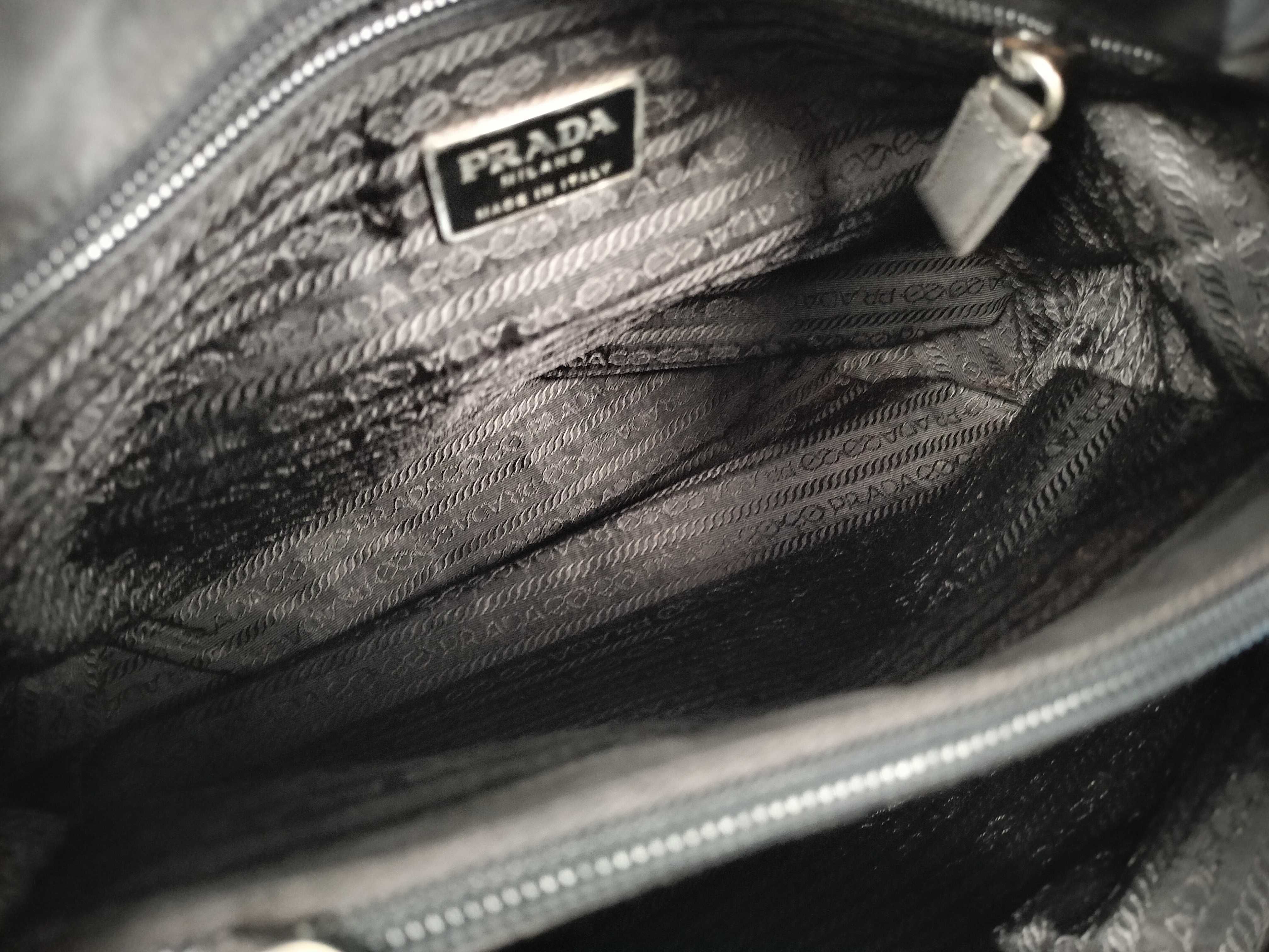 Nylon Prada Nylon Handbag Tote Bag B3864 Black Handbag — view 12