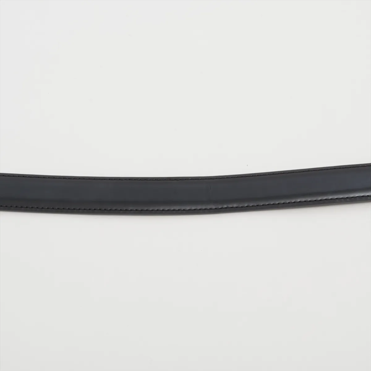 Triomphe Belt, size 80, Leather, Black. Shows signs of wear including — view 4