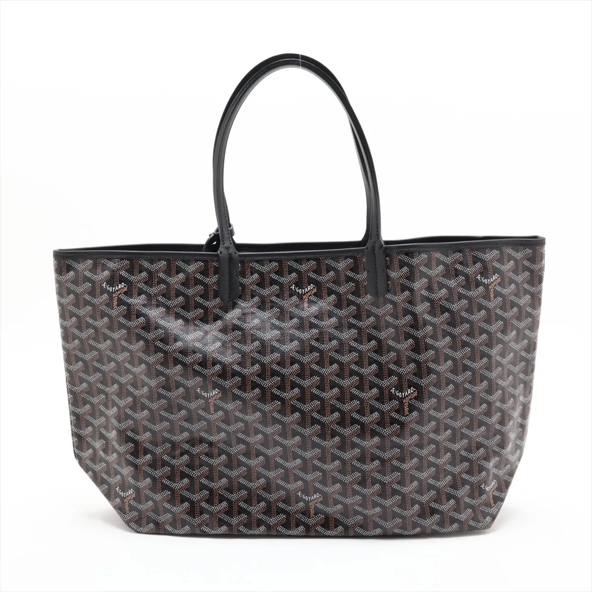 Saint Louis PM PVC x Leather Tote Bag, Black — view 2