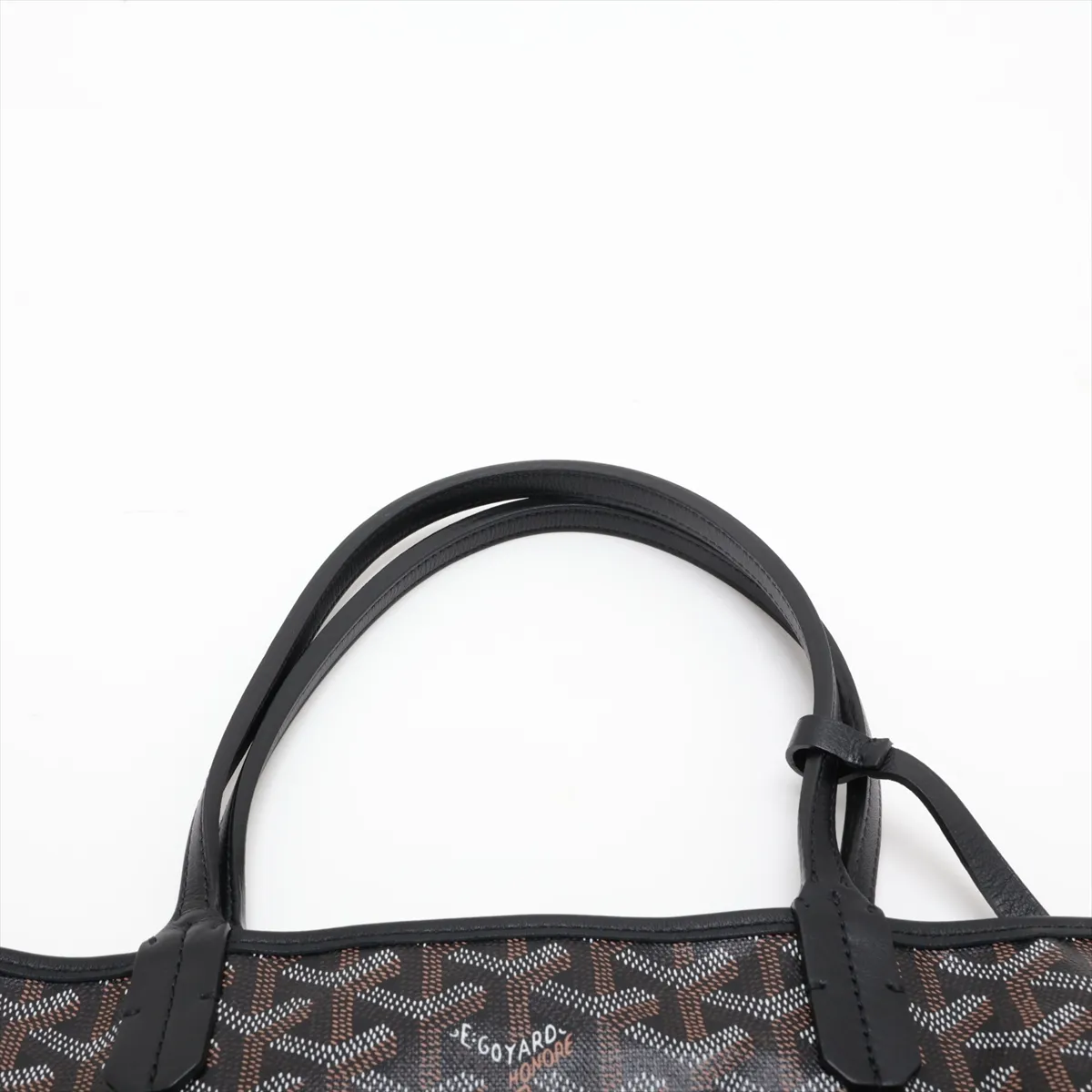 Saint Louis PM PVC x Leather Tote Bag, Black — view 6