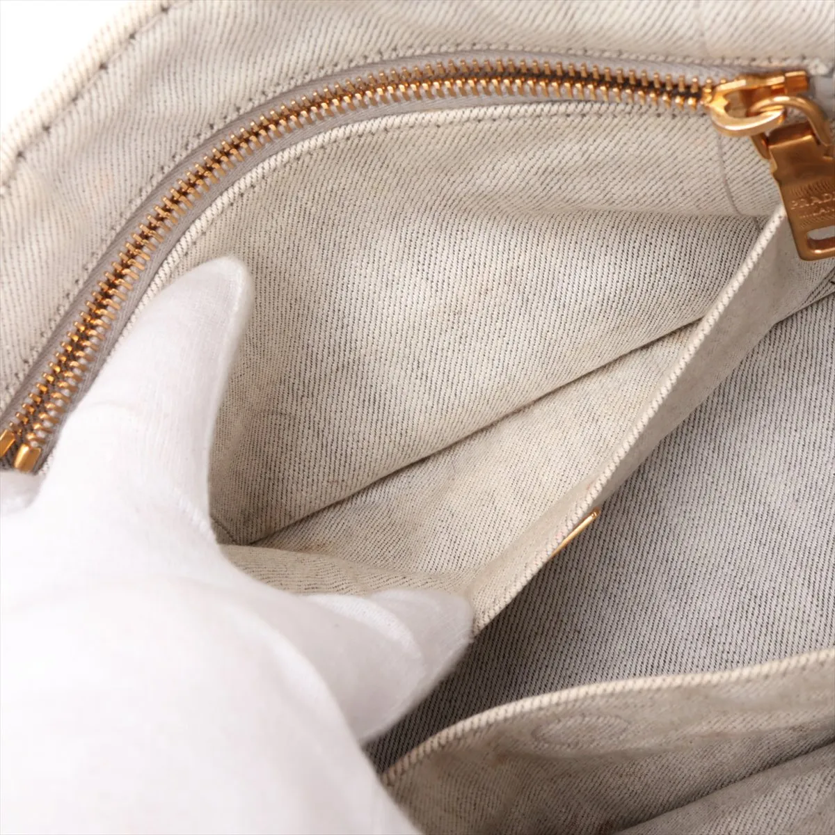 Canapa Canvas 2-Way Handbag, Gray — view 11