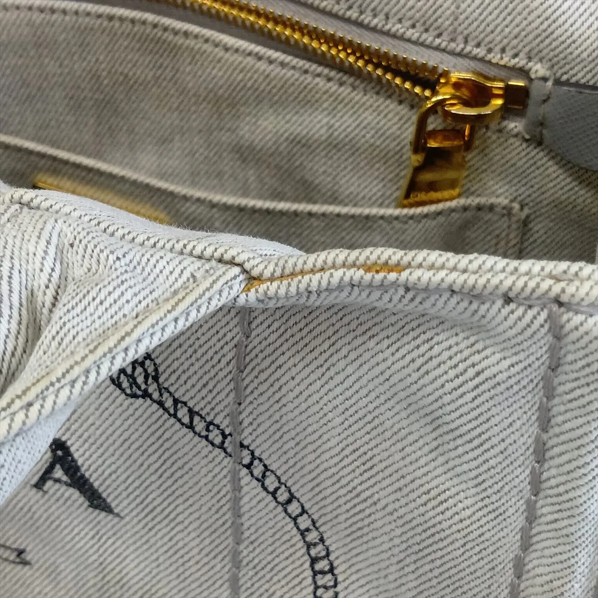 Canapa Canvas 2-Way Handbag, Gray — view 13