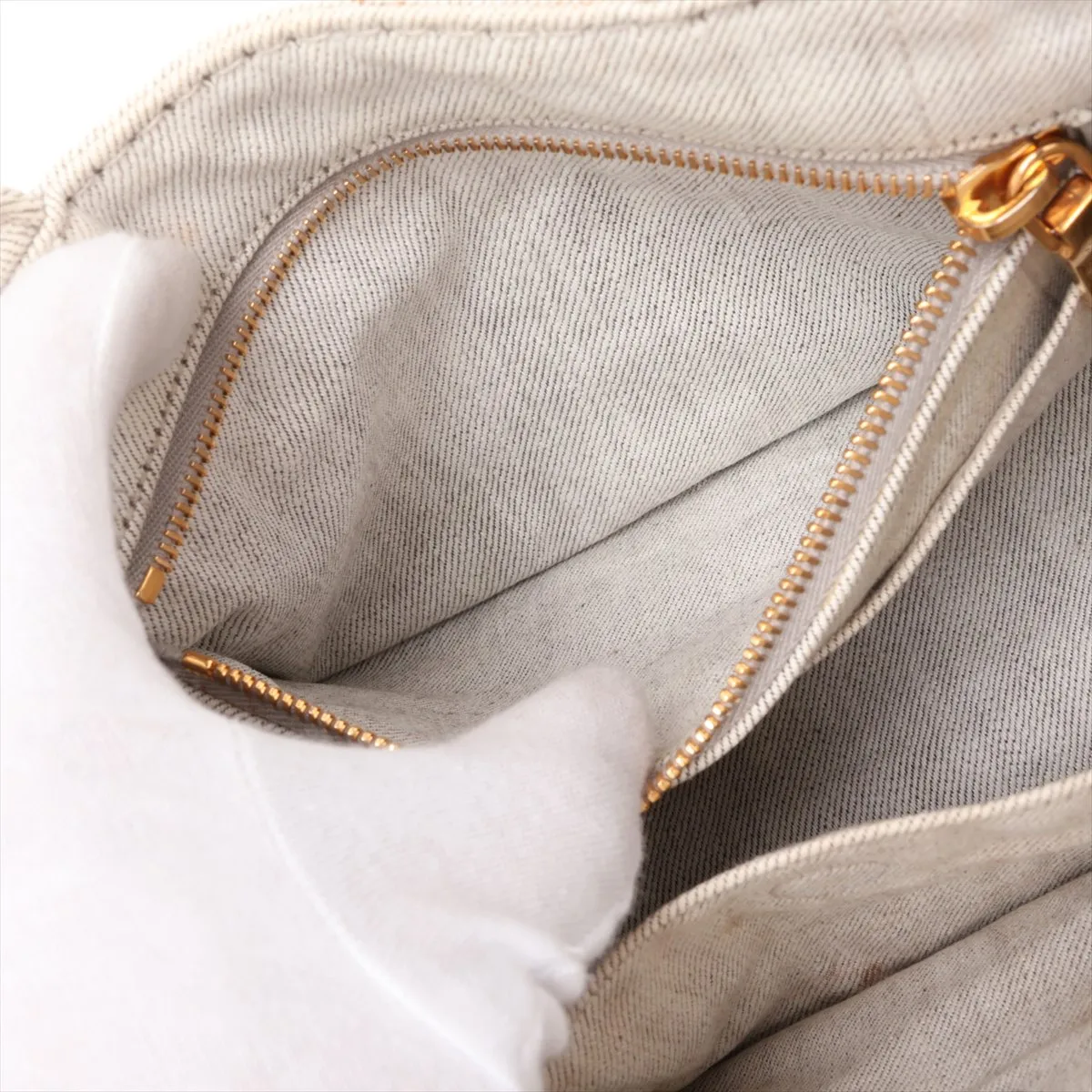 Canapa Canvas 2-Way Handbag, Gray — view 10