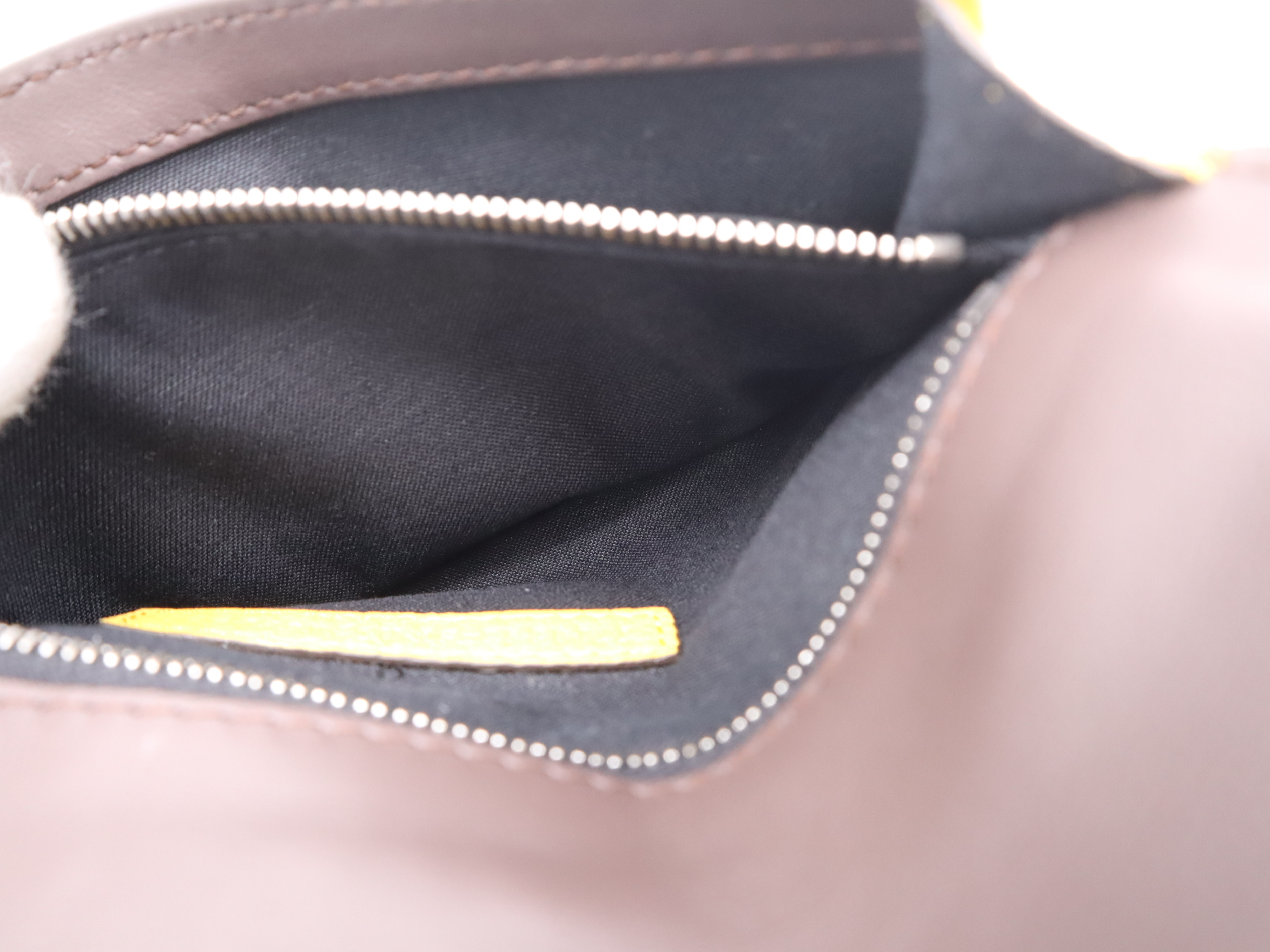 Leather Selleria Yellow Shoulder Bag with Silver Hardware, Dust Bag and Box Included — view 12