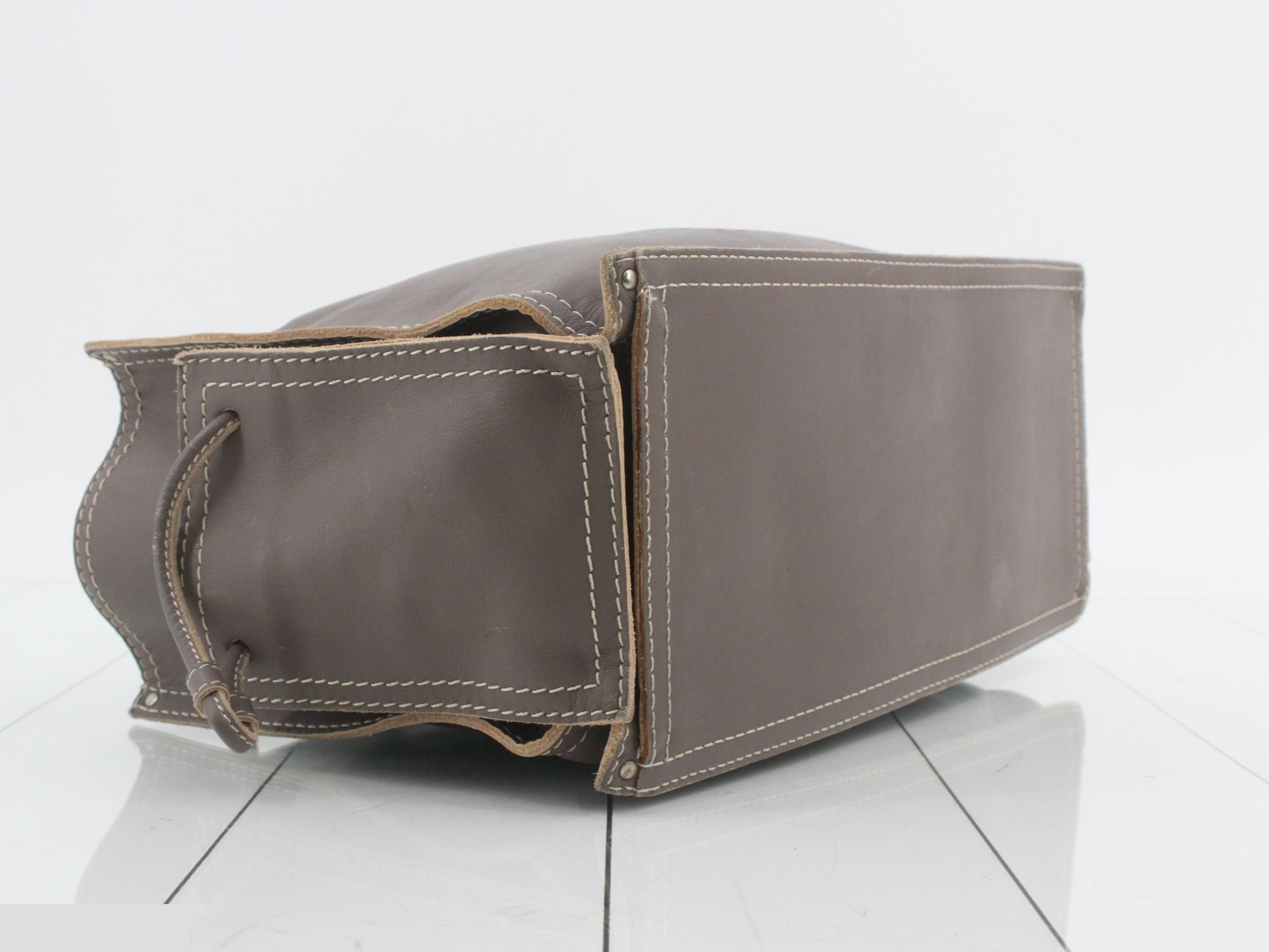 Perforated Anagram Skin Leather Handbag — view 5