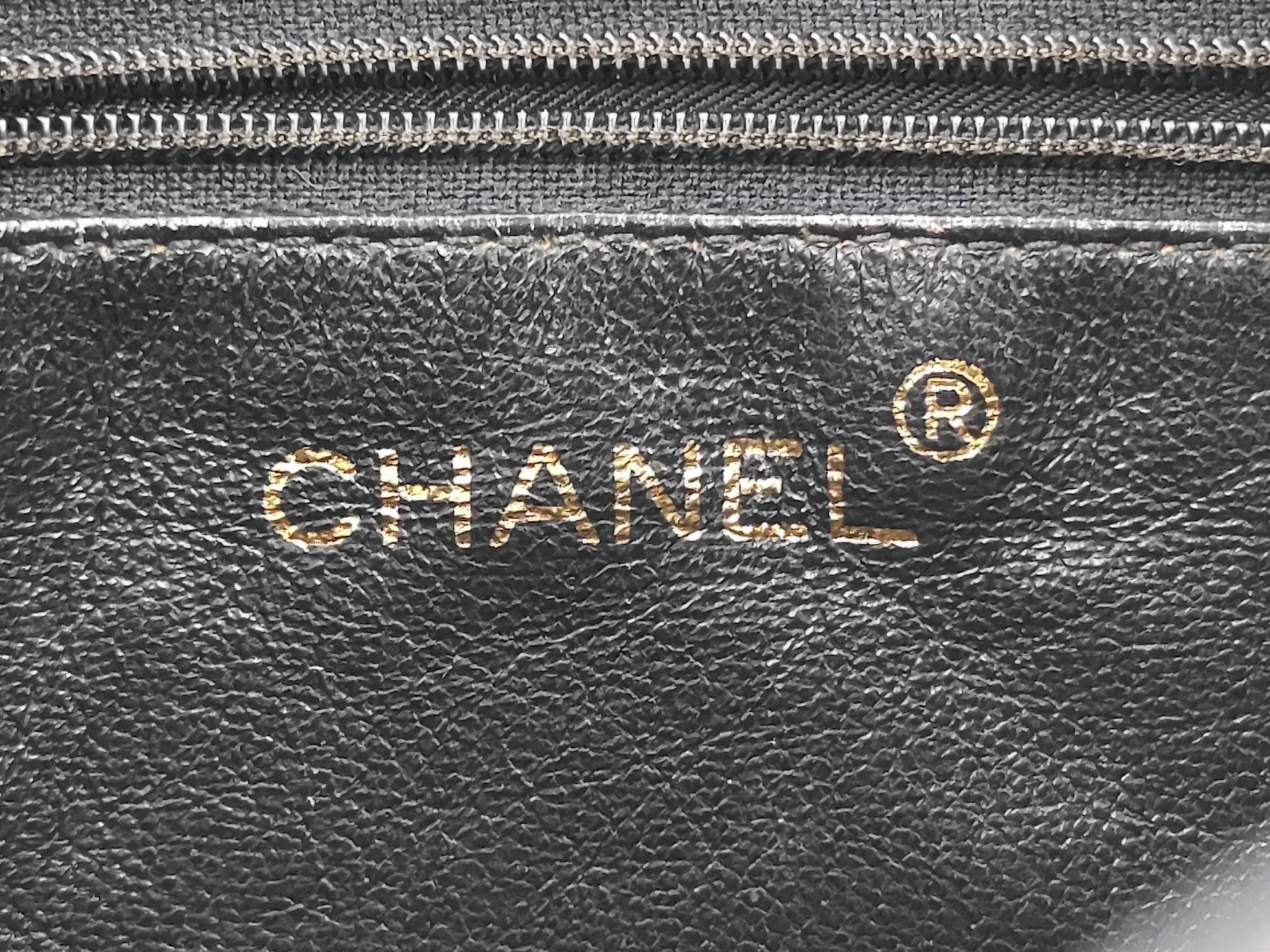 Coco Mark Lambskin Chain Shoulder Bag with Fringe, Black with Gold Hardware, Series 1 — view 10