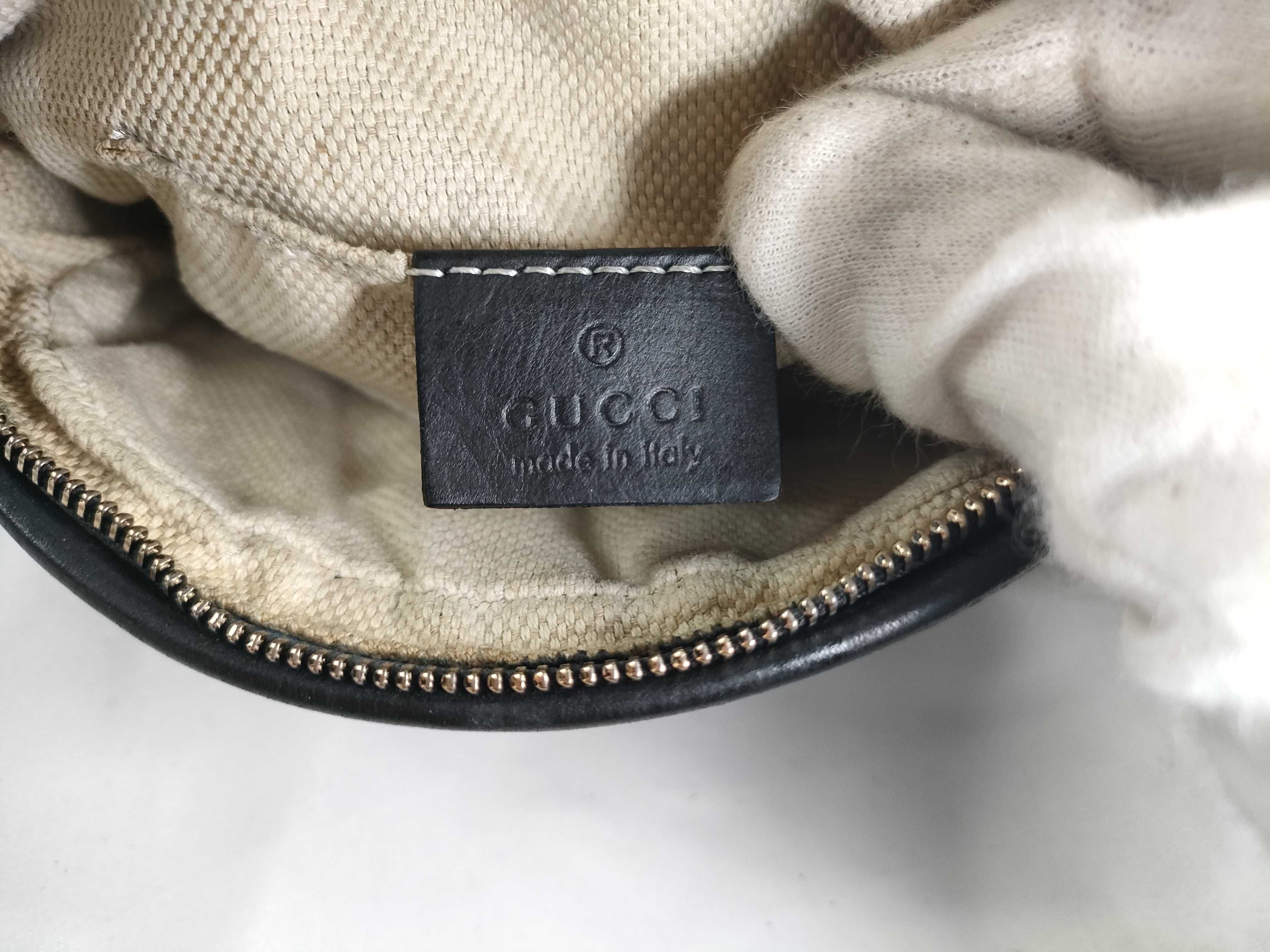 Soho Leather Chain Shoulder Bag, Black, Serial Number — view 14