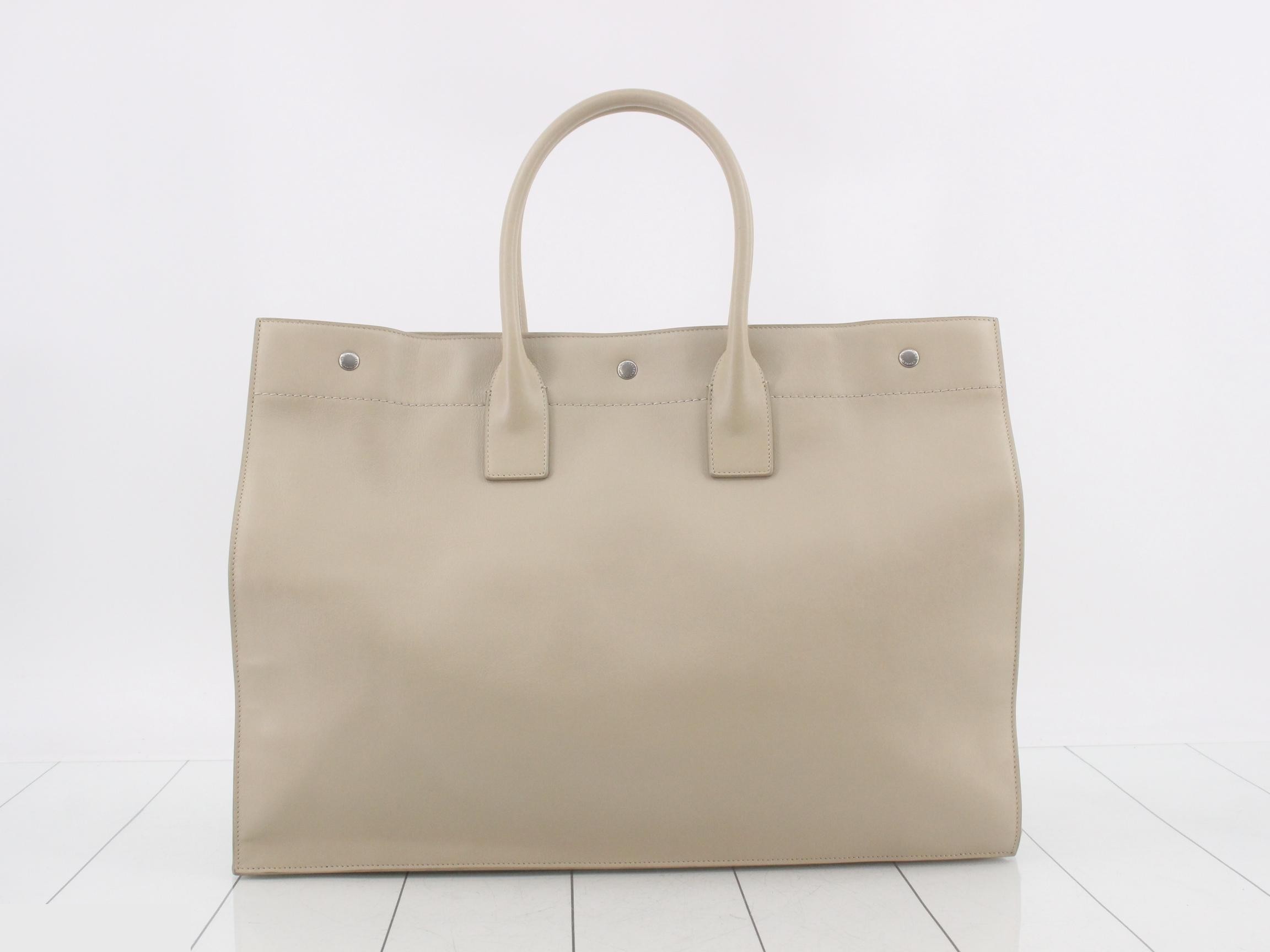 587273 Leather Rib Gauche Tote Bag — view 2
