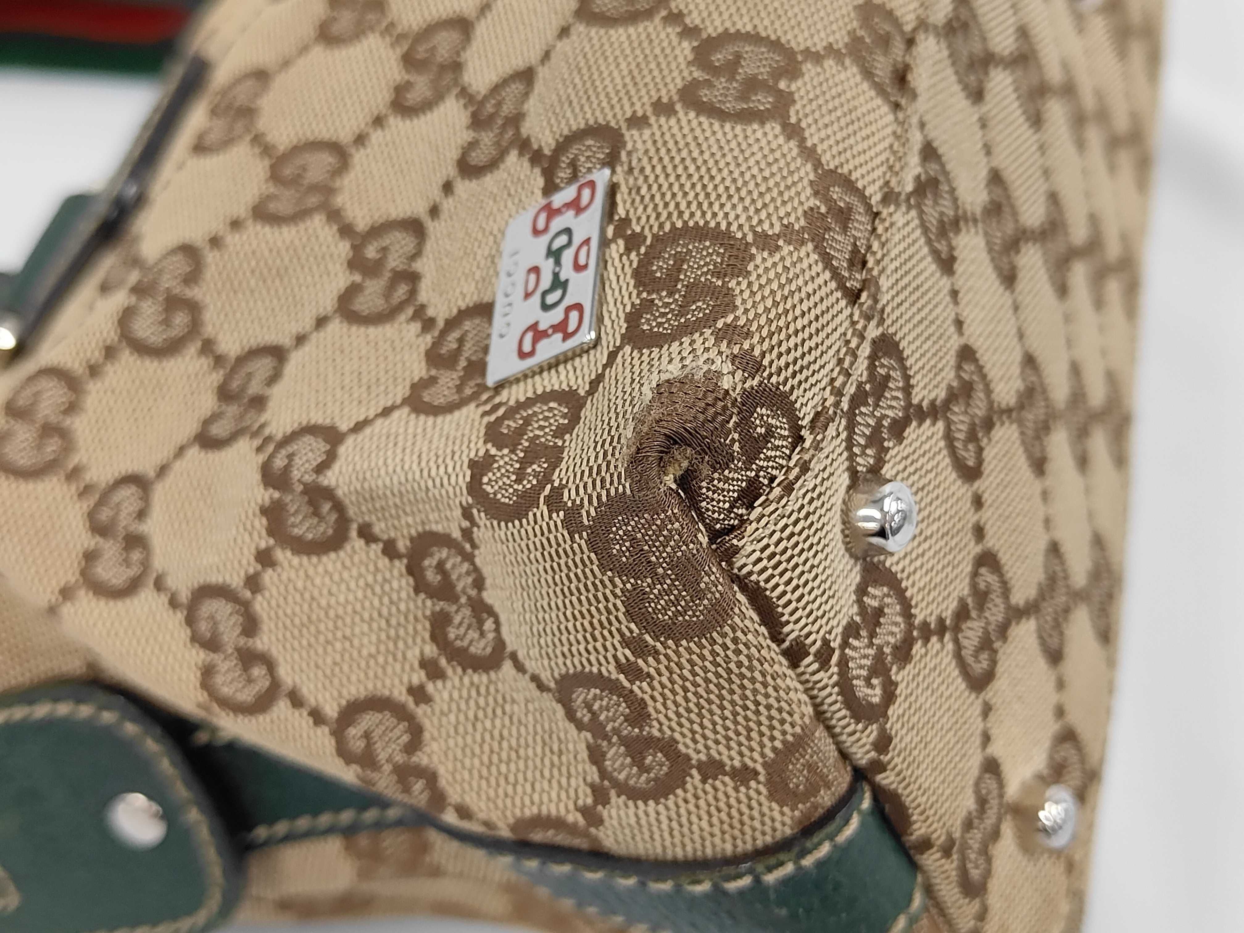 Sherry Horsebit Canvas Handbag — view 4