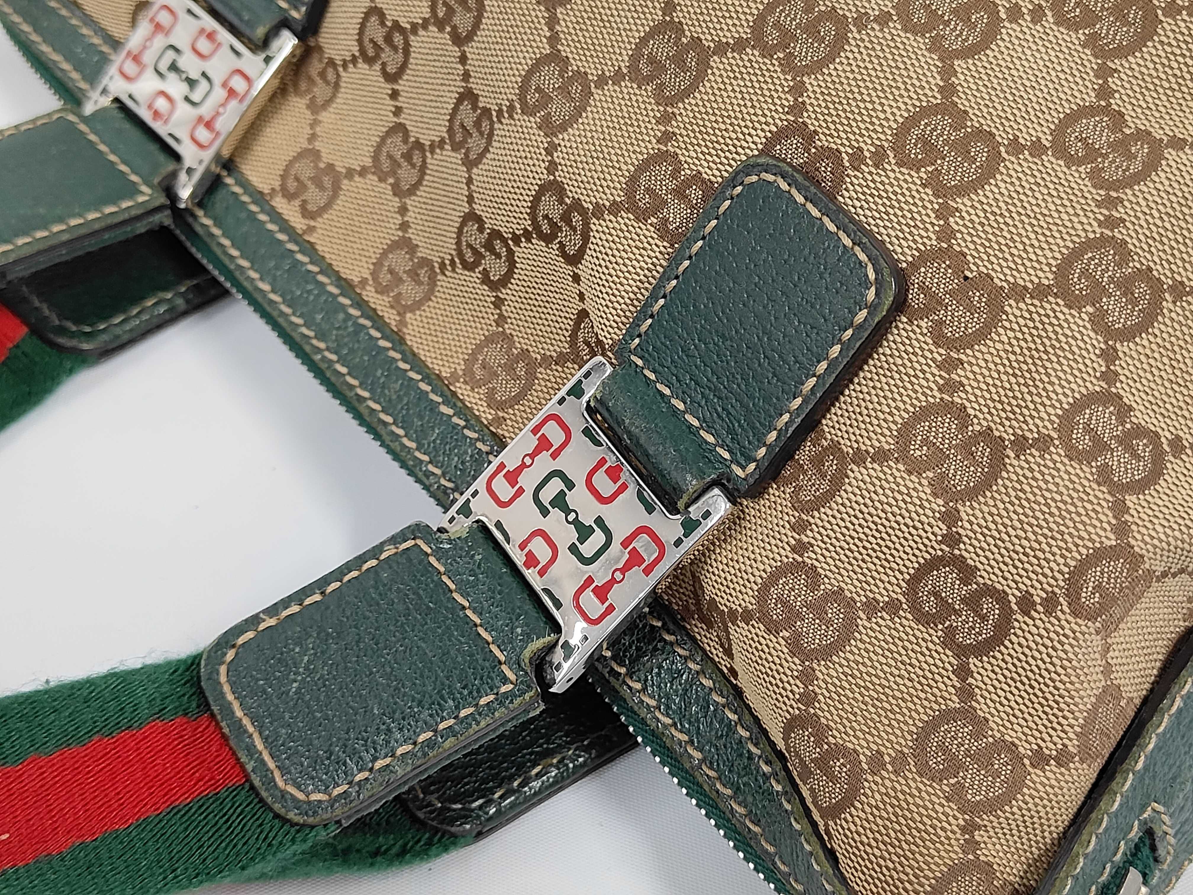 Sherry Horsebit Canvas Handbag — view 6