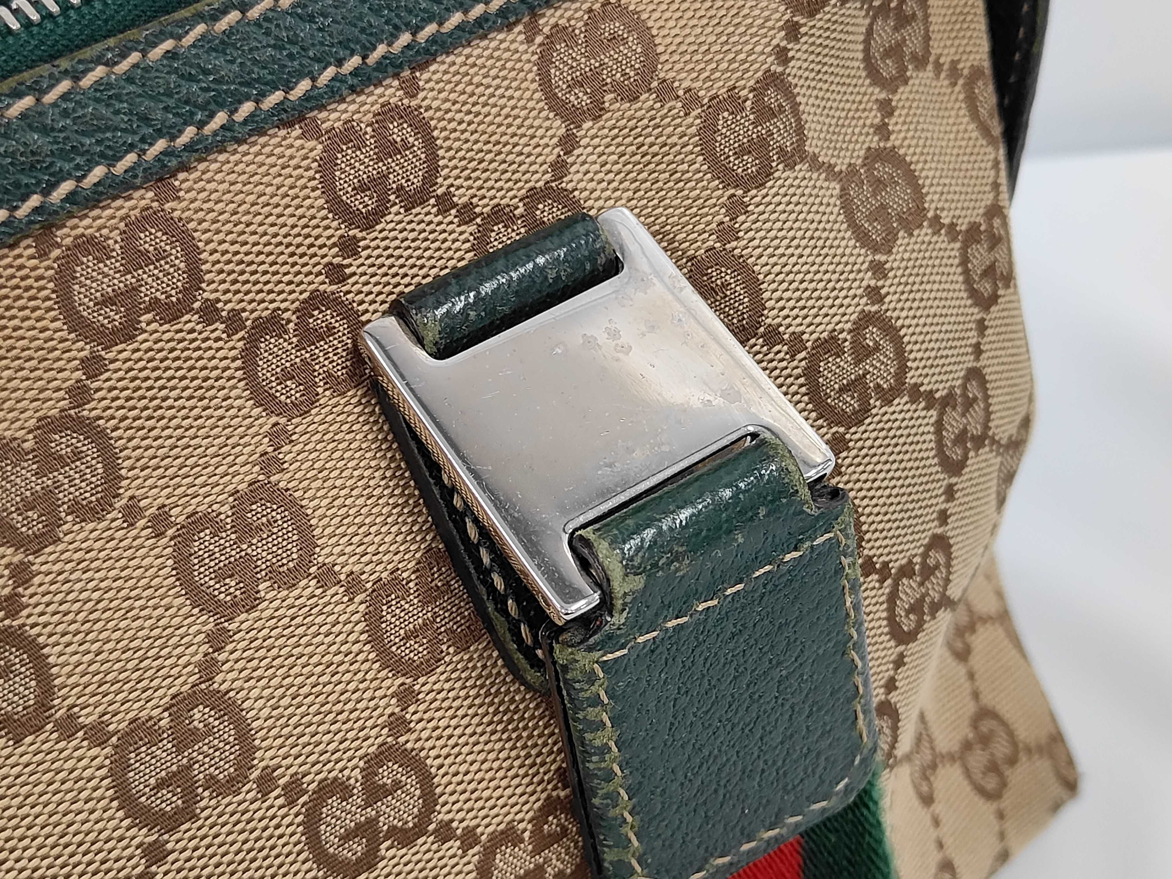 Sherry Horsebit Canvas Handbag — view 7
