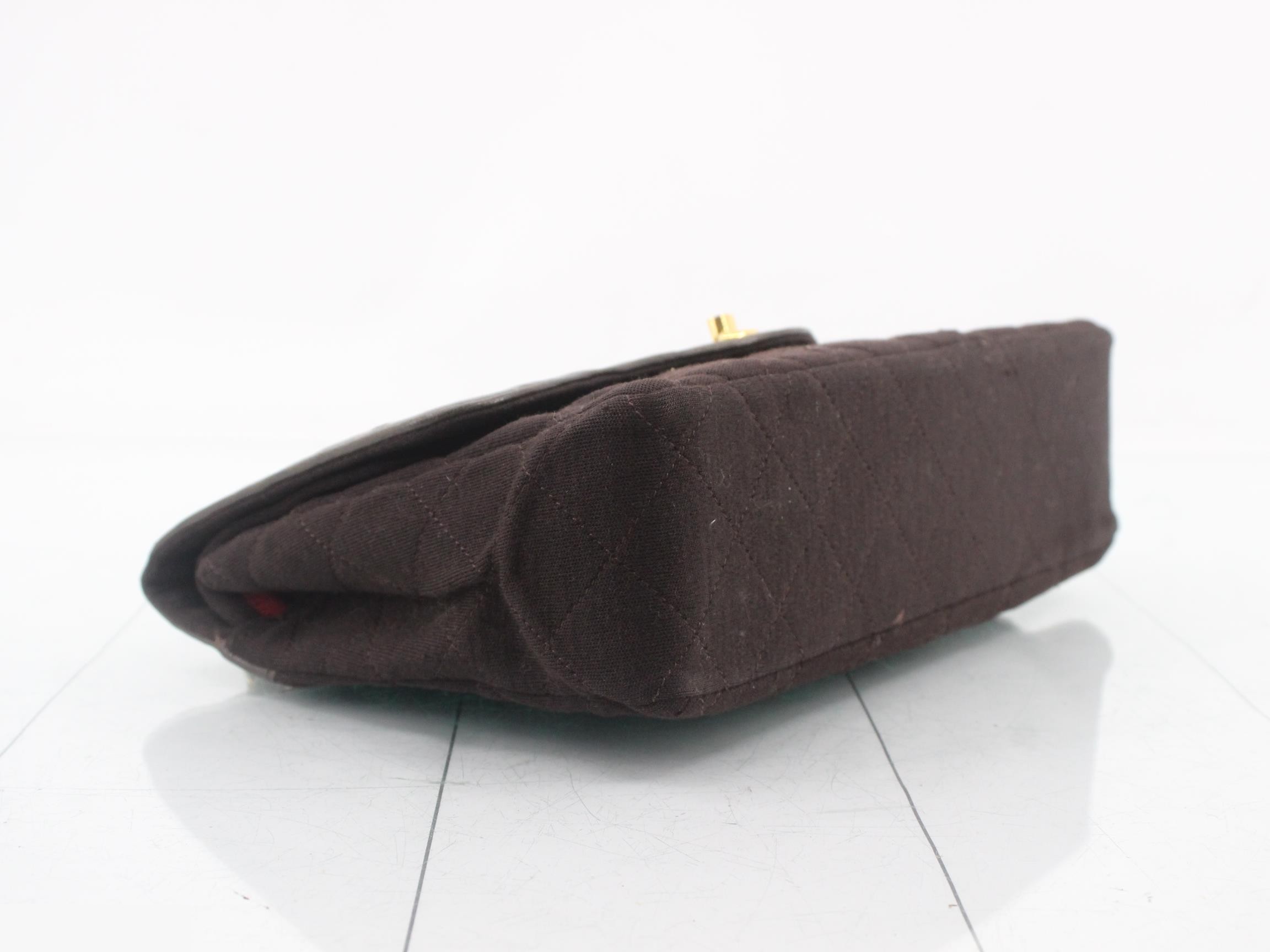 Matelasse Brown W flap W chain shoulder G metal fittings — view 5