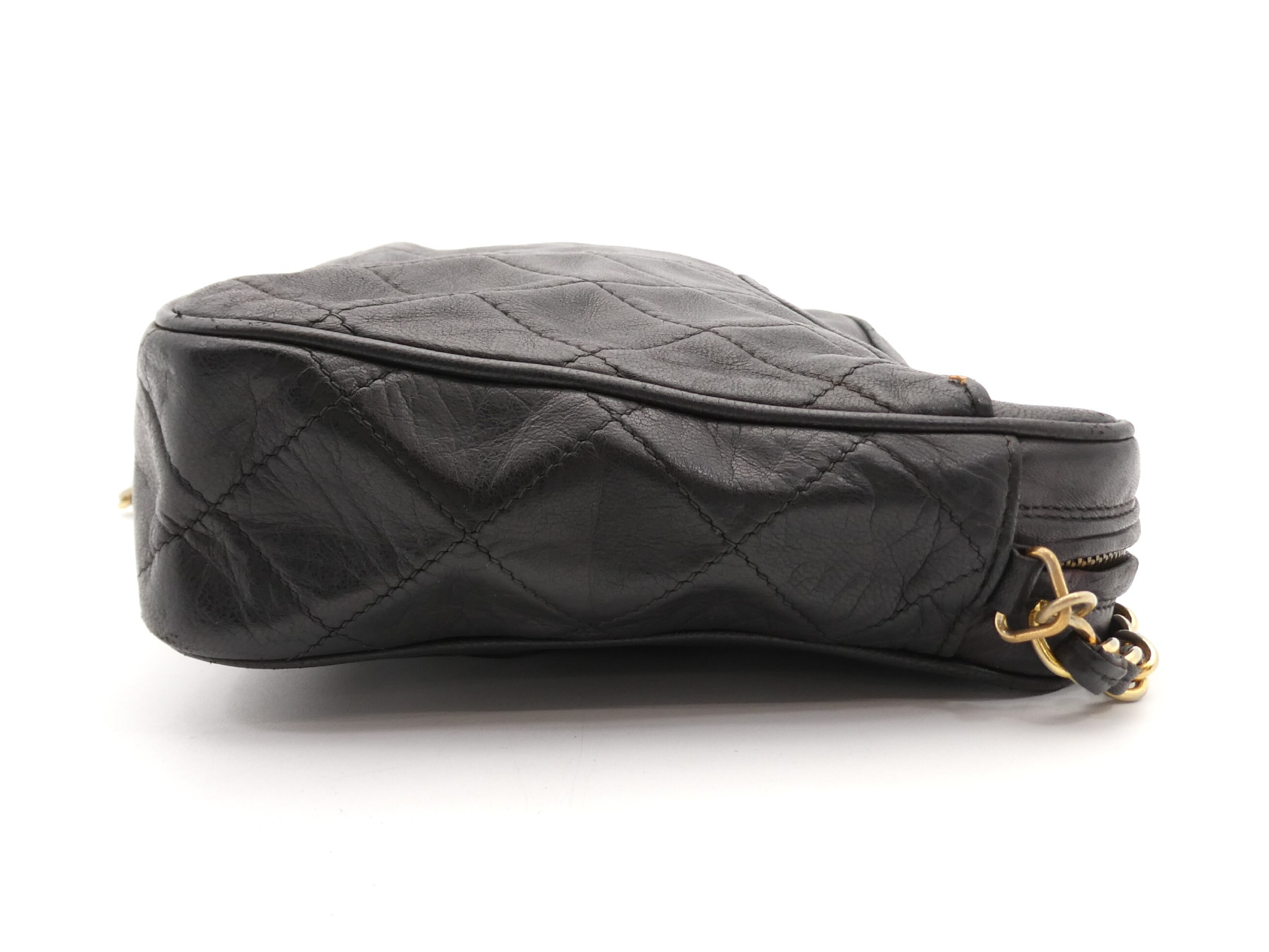 Matelassé Coco Mark Fringe Chain Shoulder Bag — view 4