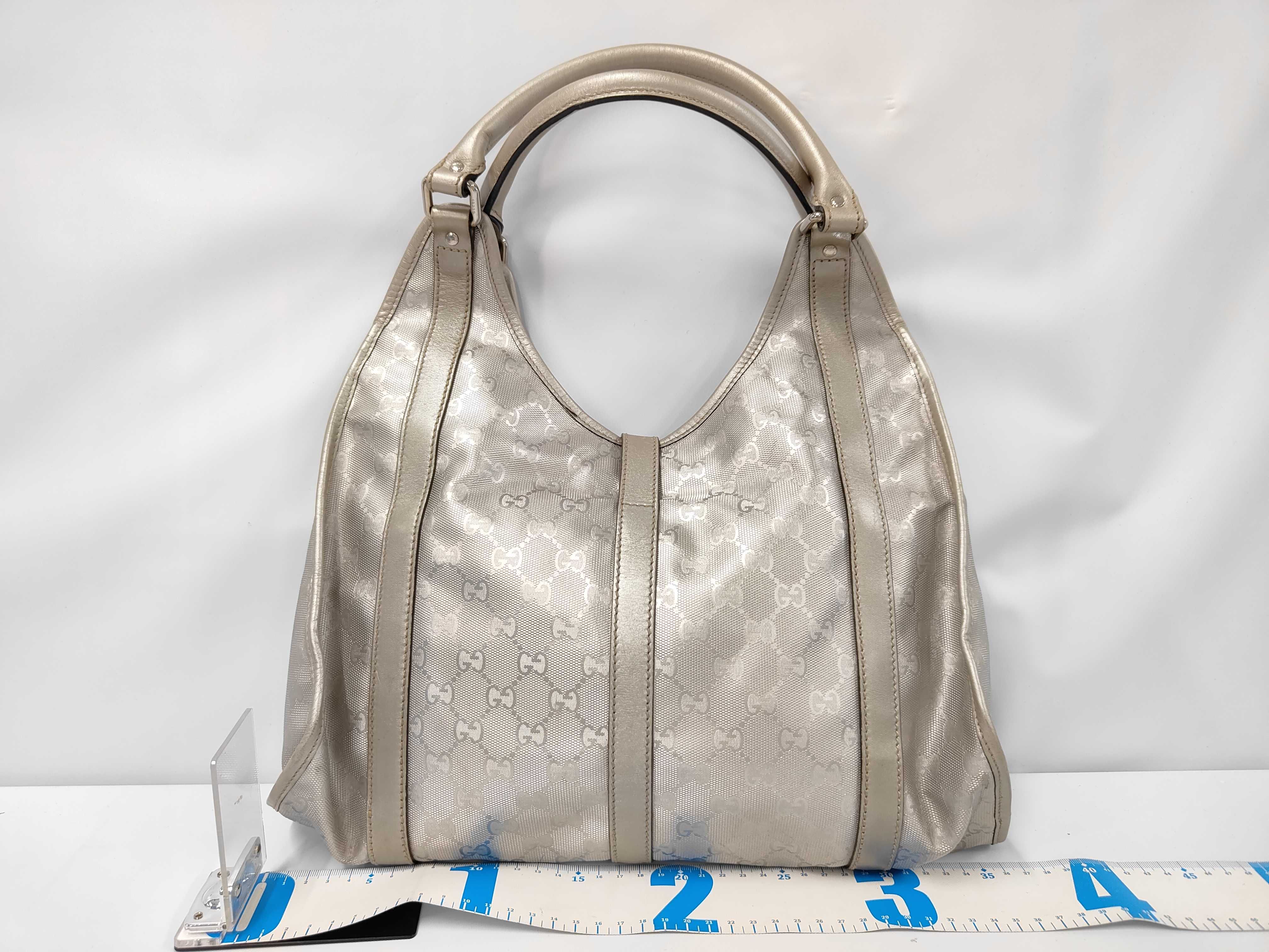 Champagne Gold Coated Canvas GG Supreme Jackie Under-arm Bag Shoulder Bag — view 2